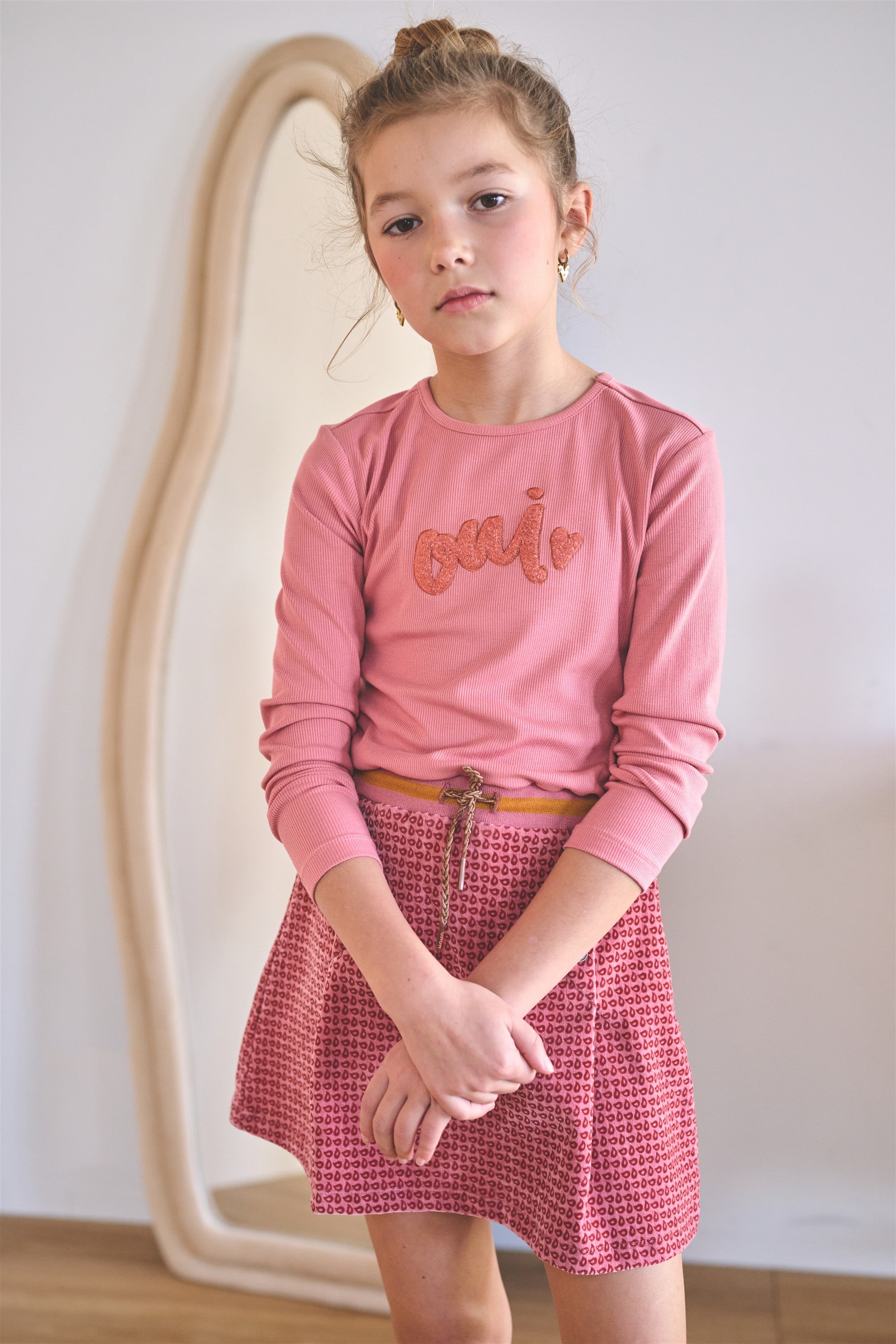Moss Combi Dress Pink