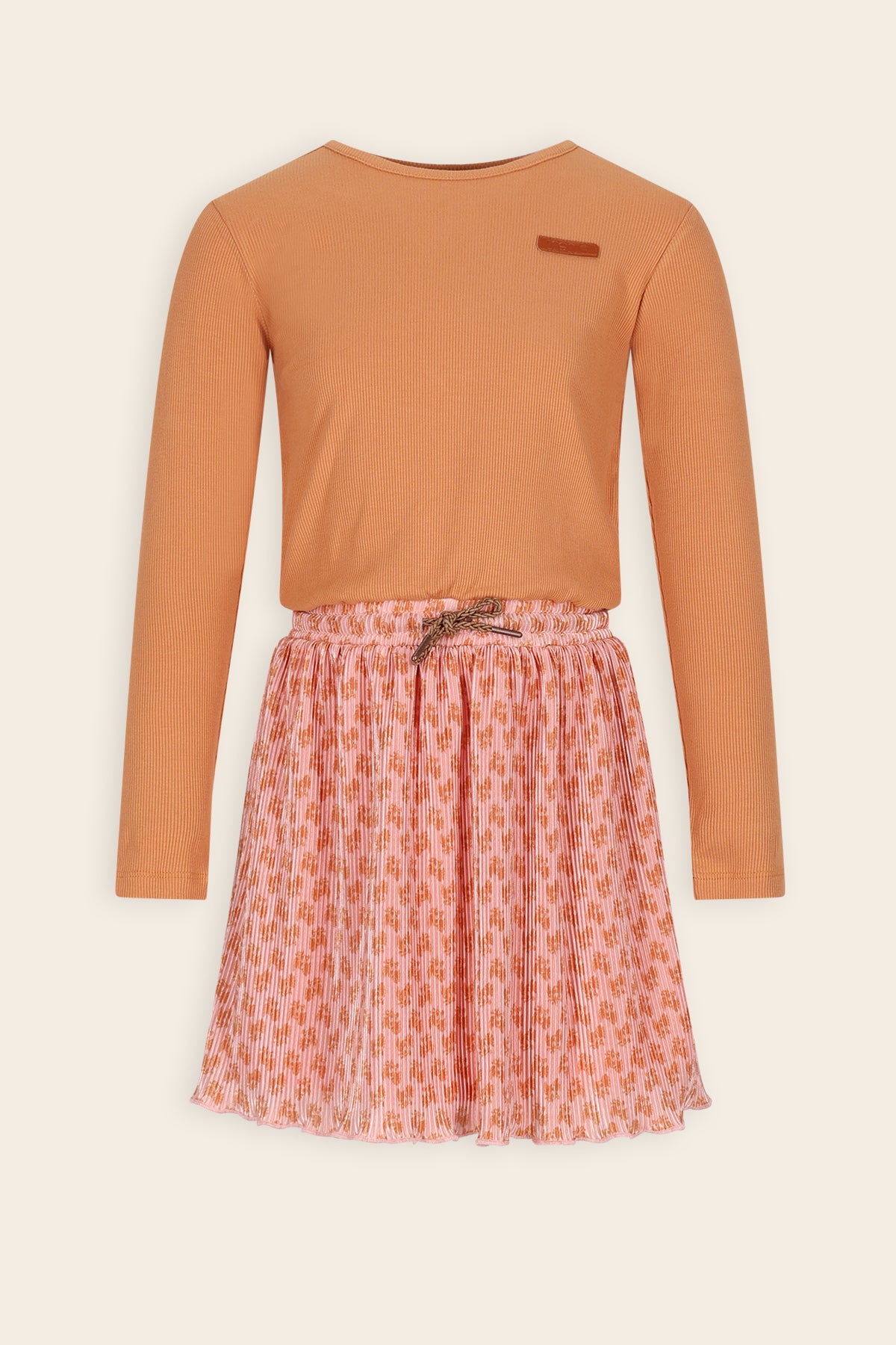 Maran Combi Jurk Oranje met Roze