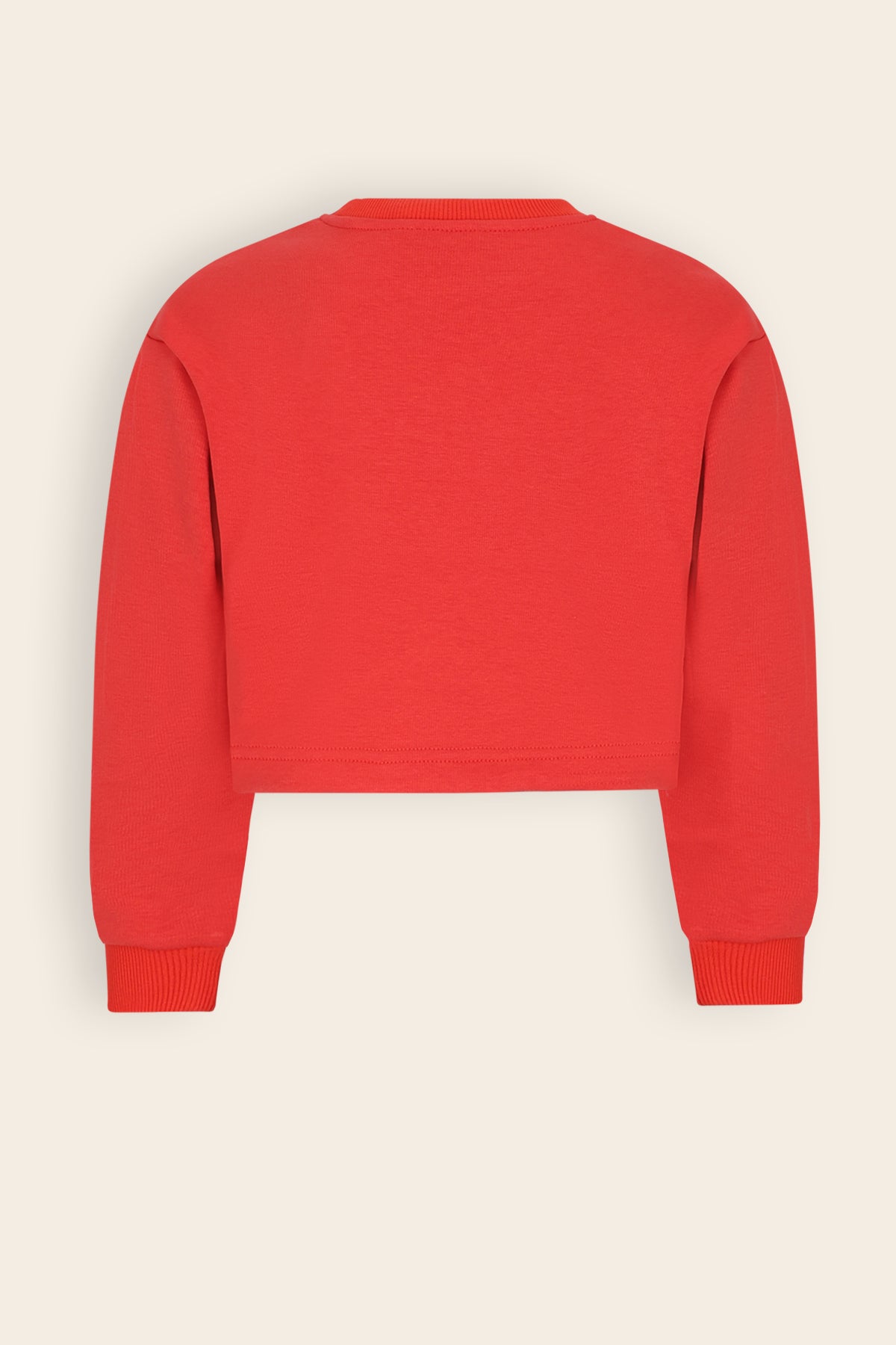 Kuya Cropped Zachte Sweater Rood