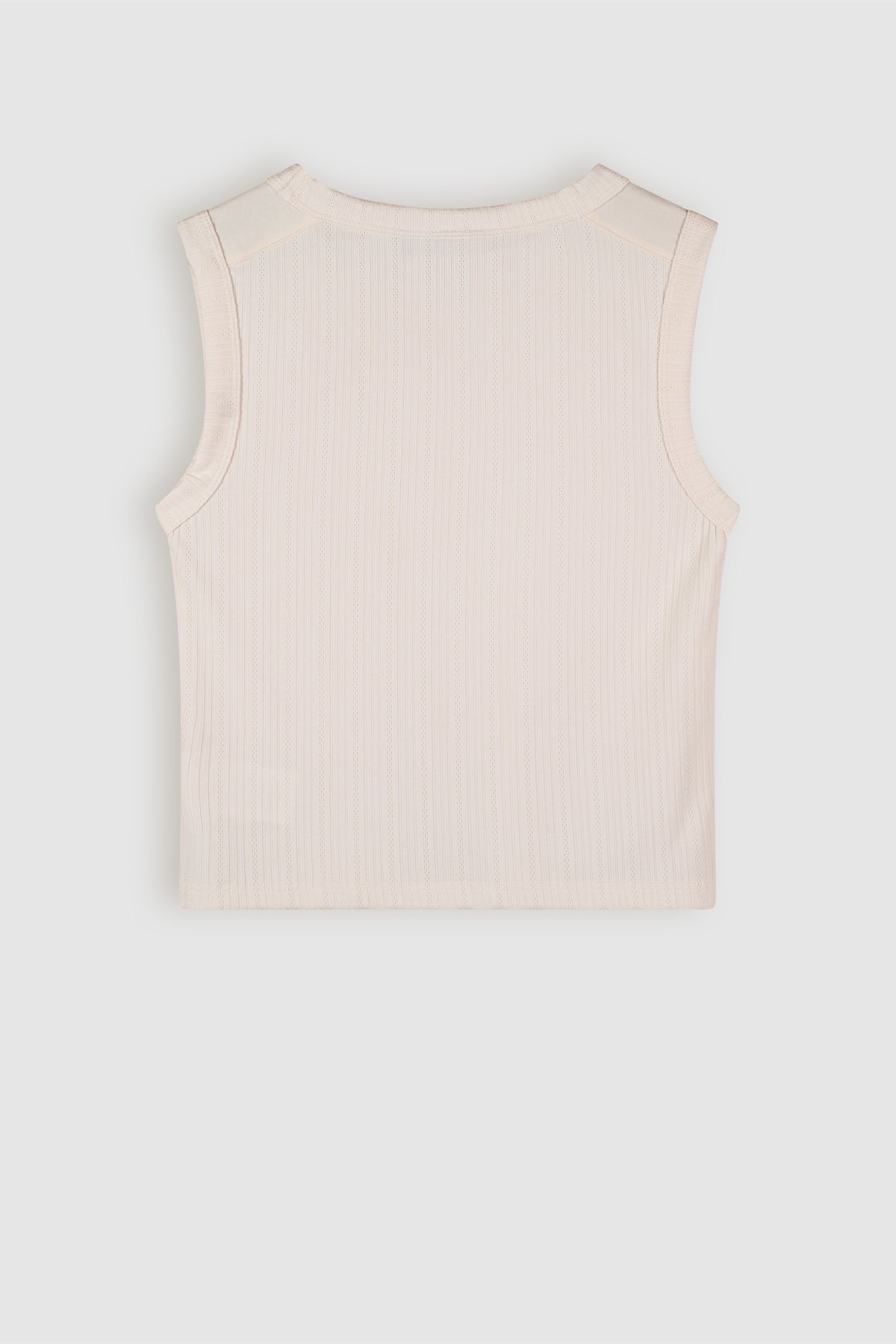 Kit Cropped Singlet Ivory