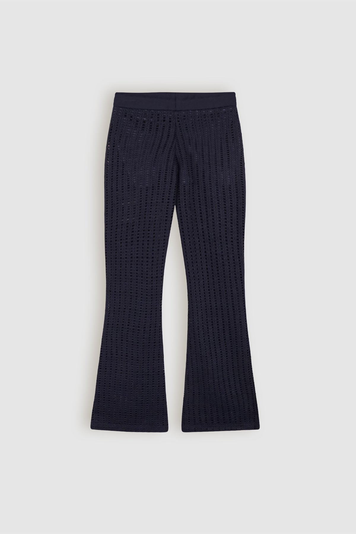 Sisou Crochet Flared Pants Navy