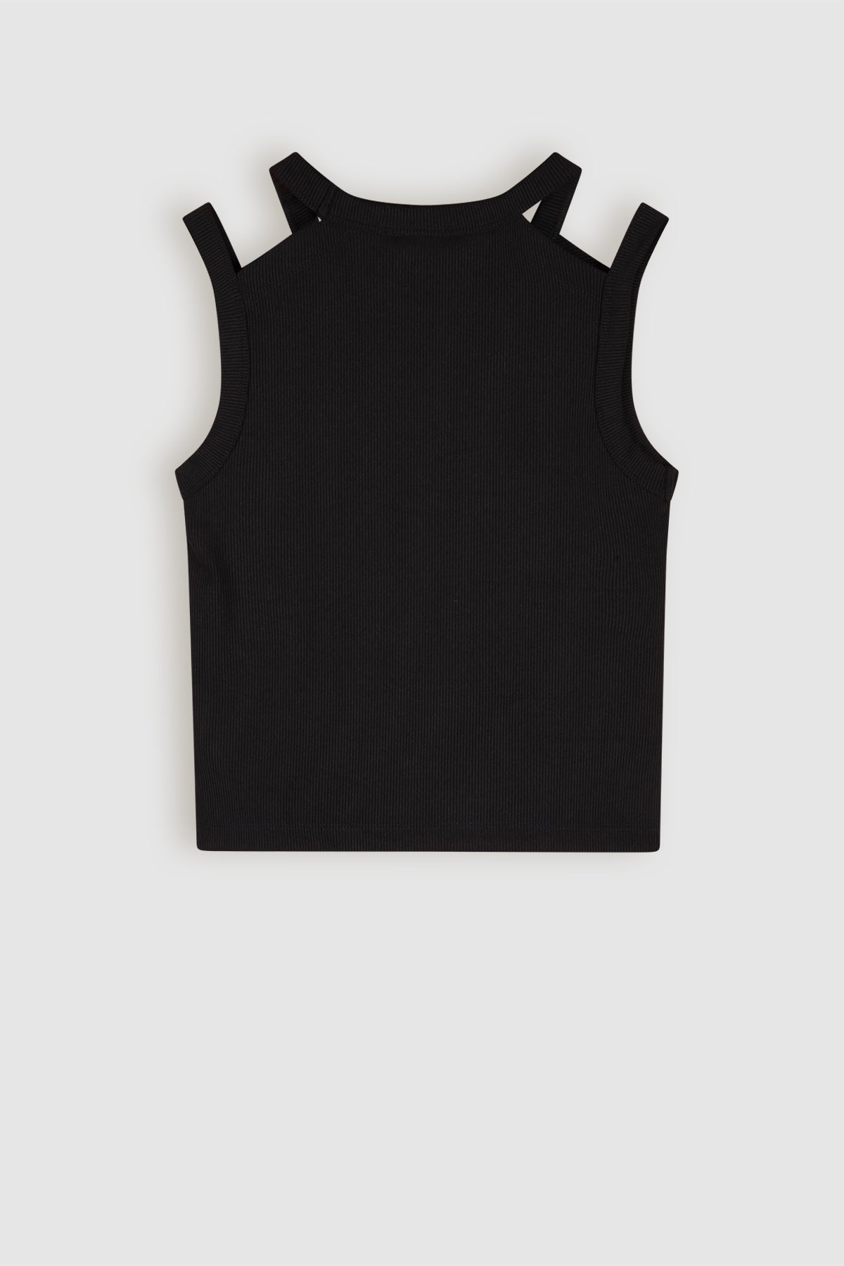 Kandy Crop Singlet Black