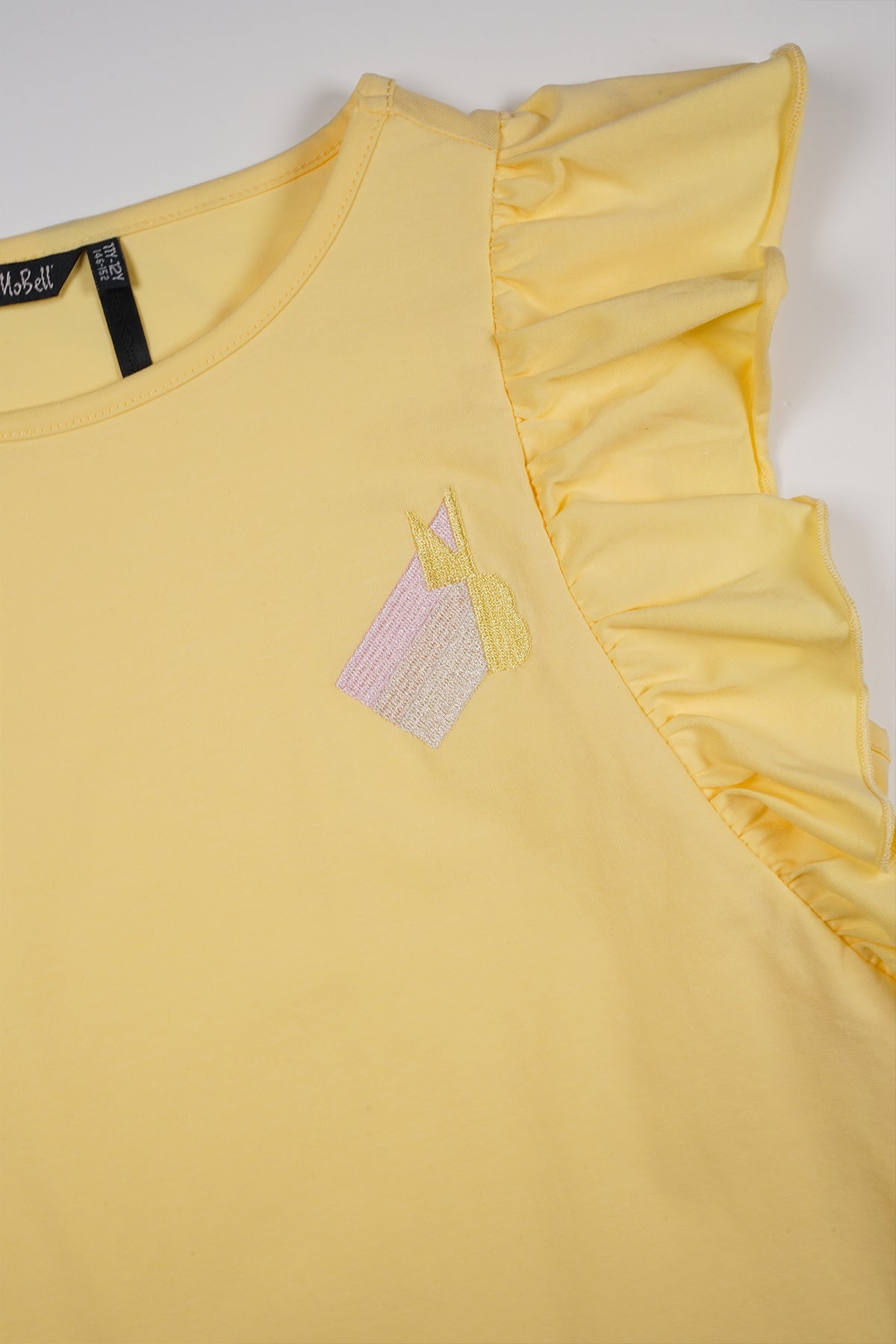 Kim Frill Top Yellow