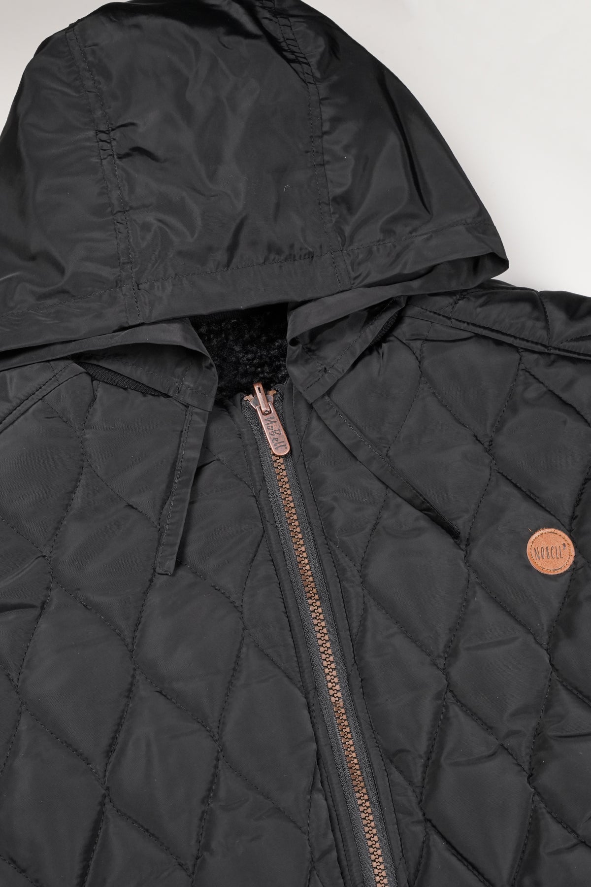 Bombi Reversible Jacket with Hidden Hood Black