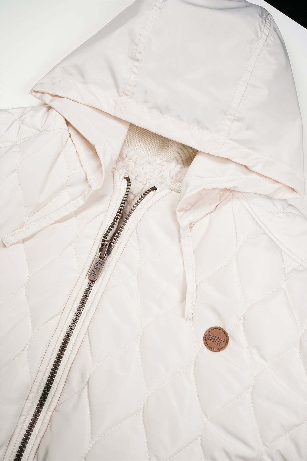 Bombi Reversible Jacket with Hidden Hood Ivory