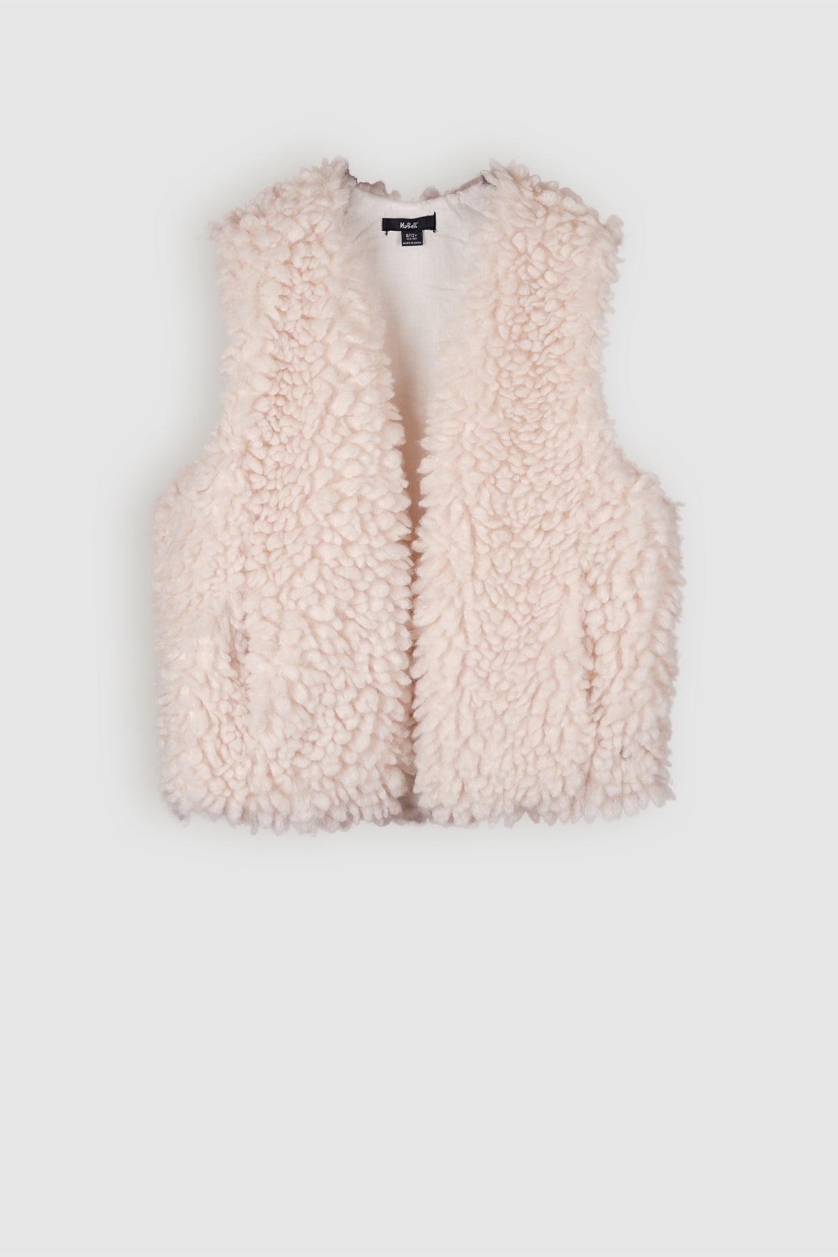 Kath Fluffy Fur Gilet Ivory