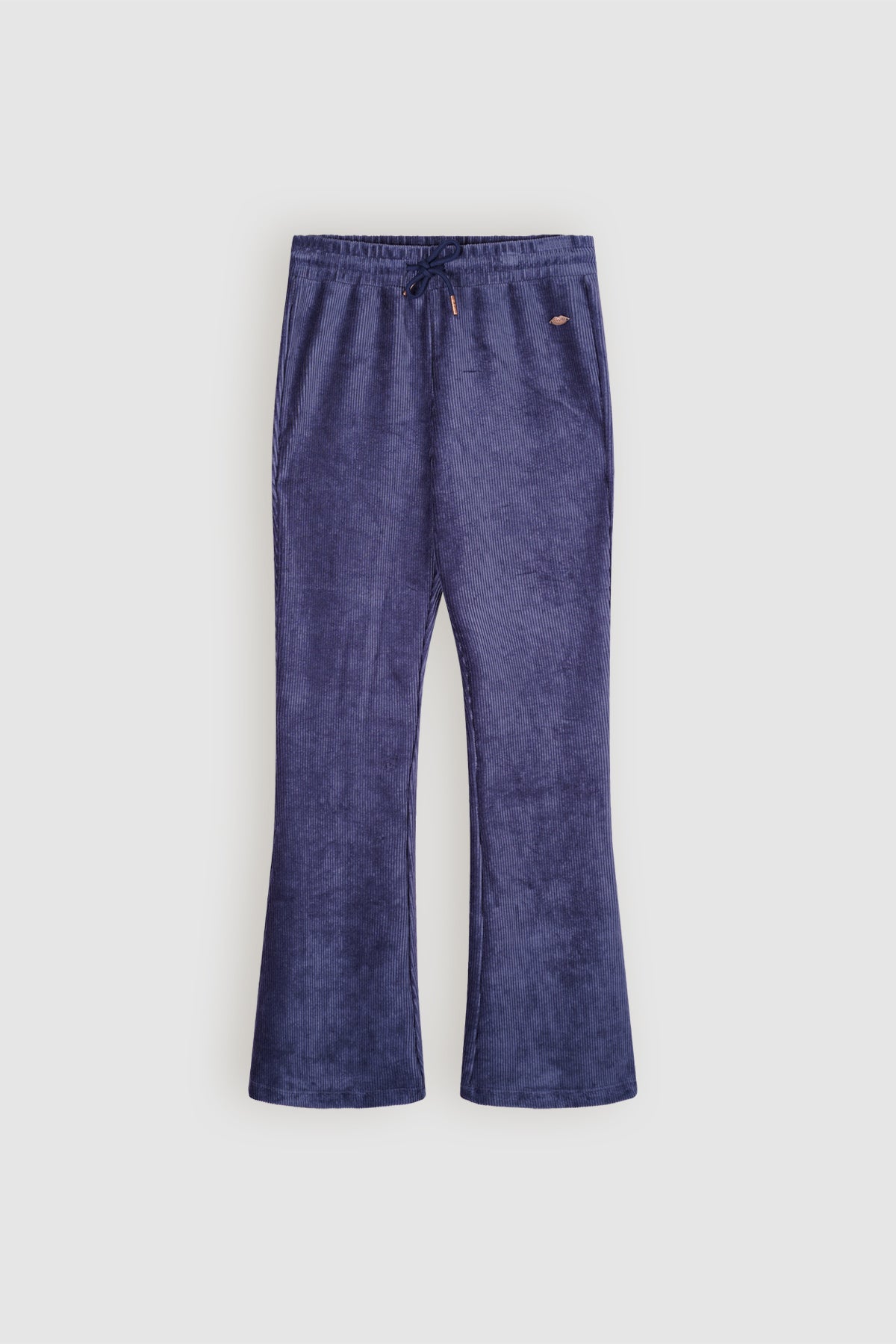 Sady Velvet Rib Flared Broek Blauw