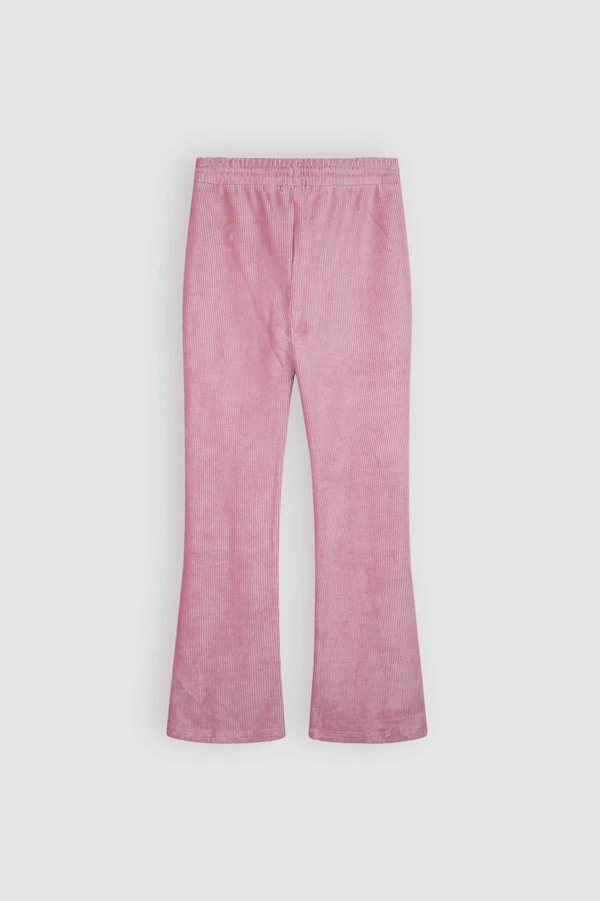 Sady Velvet Rib Flared Pants Pink