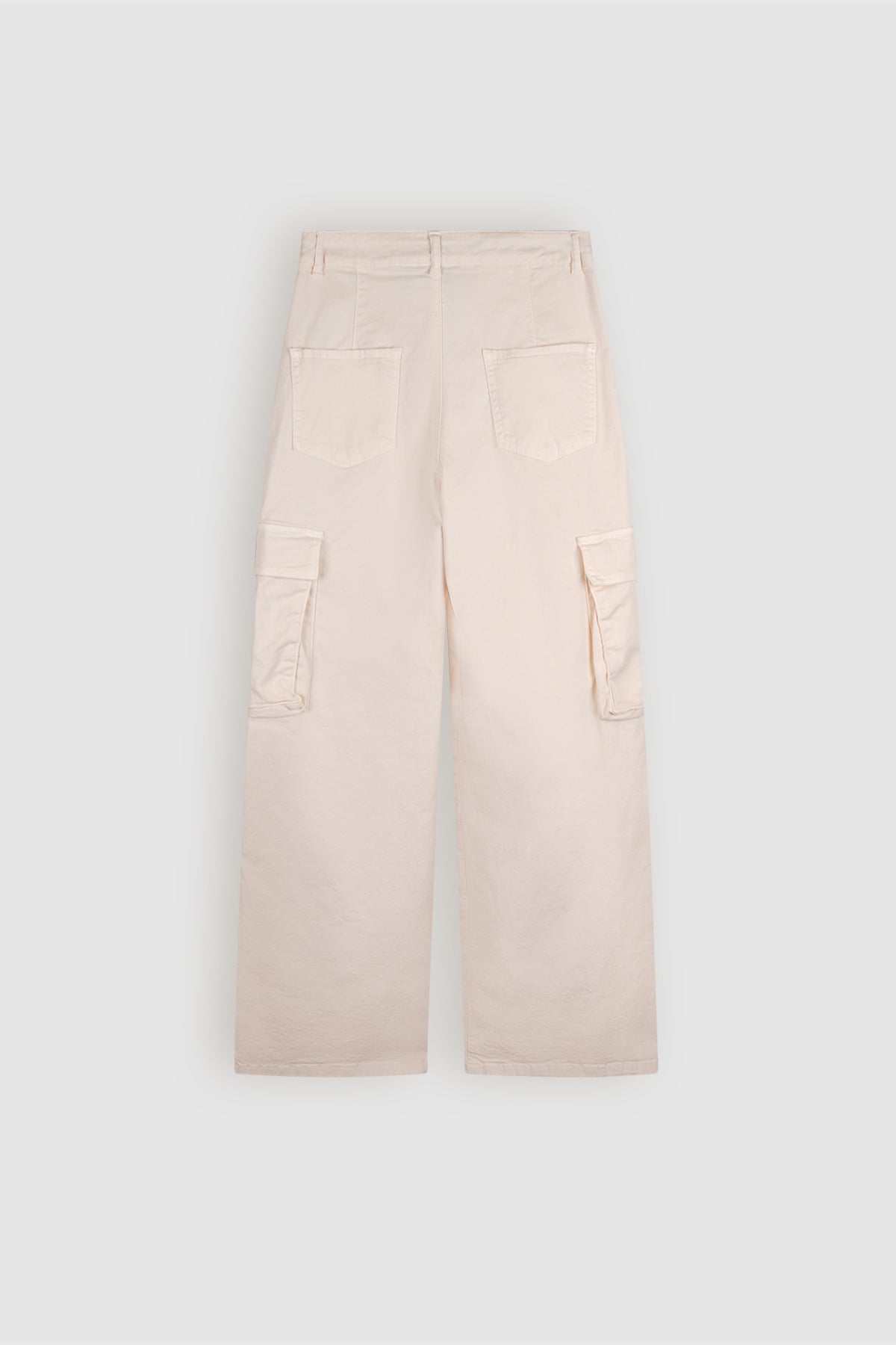 Susy Garment Dyed Twill Cargo Pants Ivory