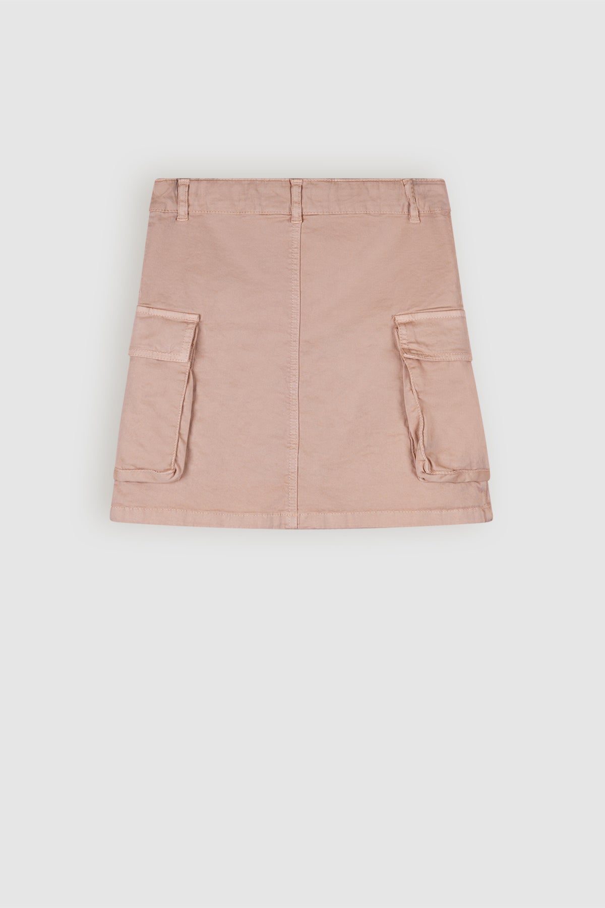 Nadja Garment Dyed Twill Cargo Skirt Sand