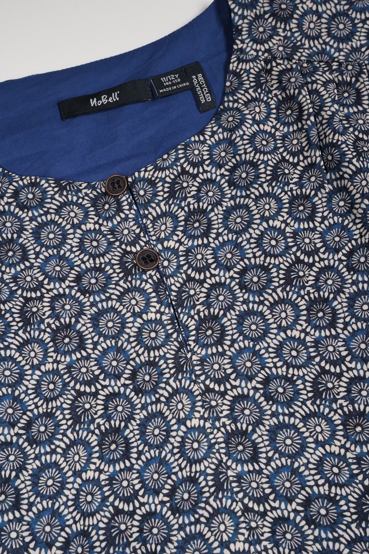 Mayal Indigo Flower Printed Dress Blue