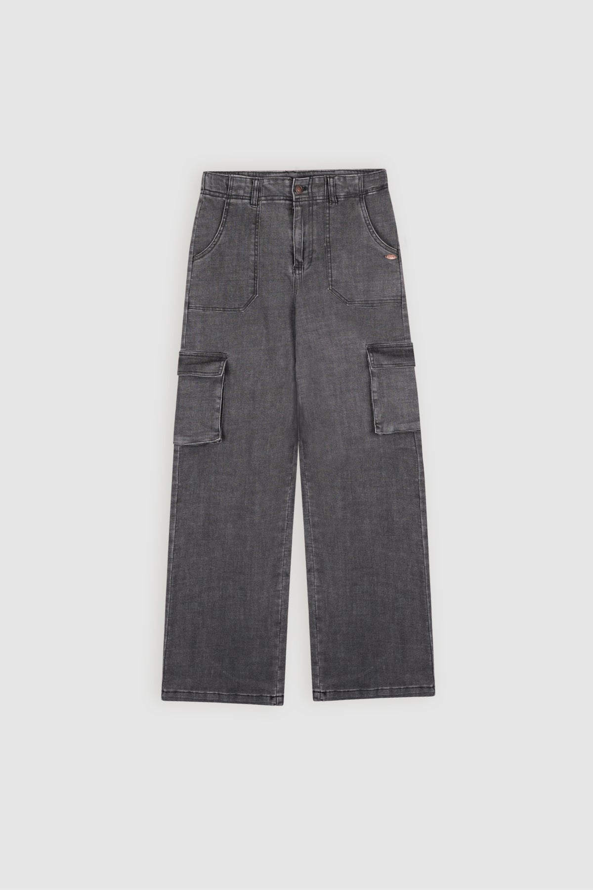 Susy Denim Cargo Broek Zwart