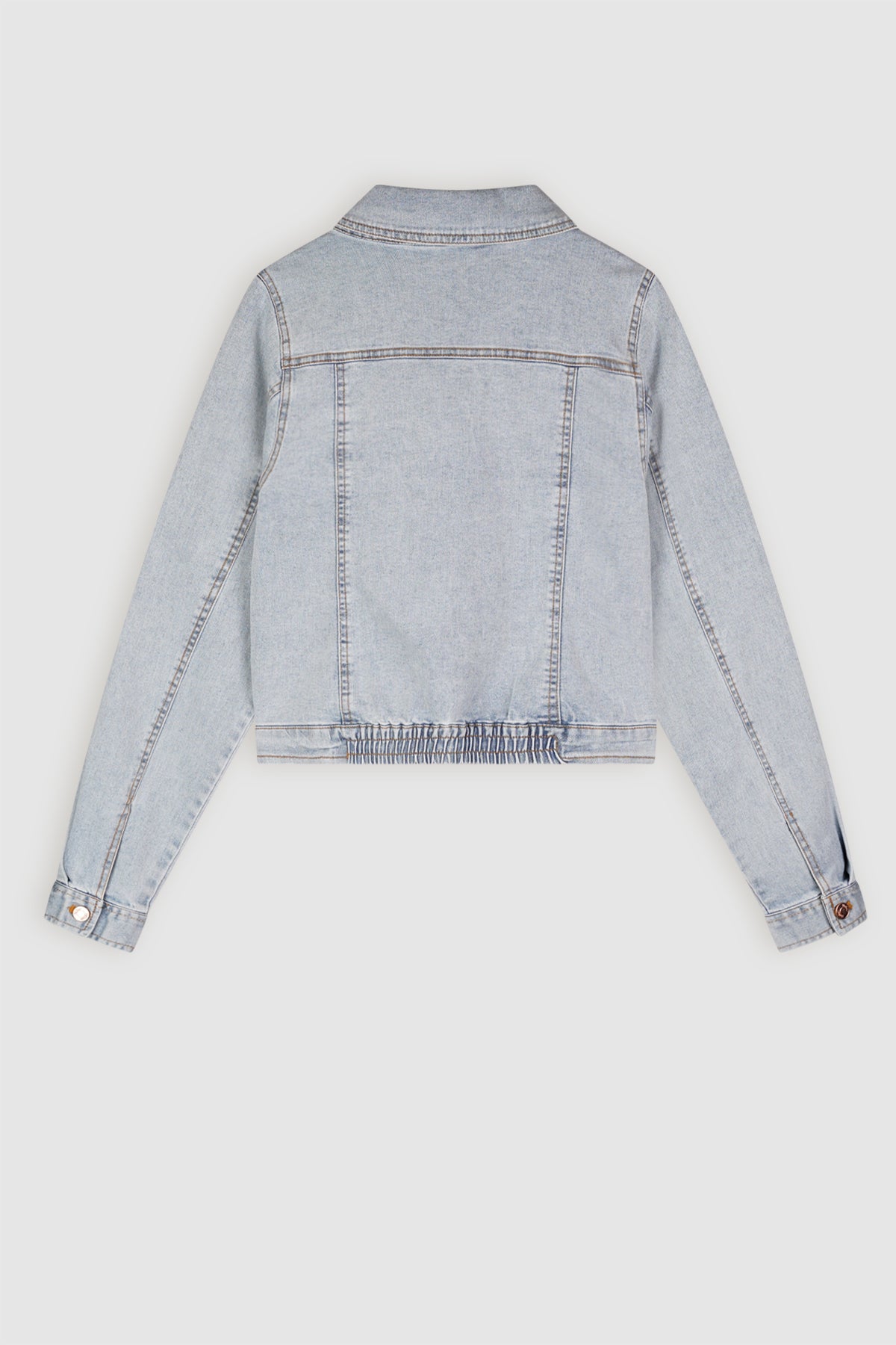 Beaty Denim Jas Licht Blauw