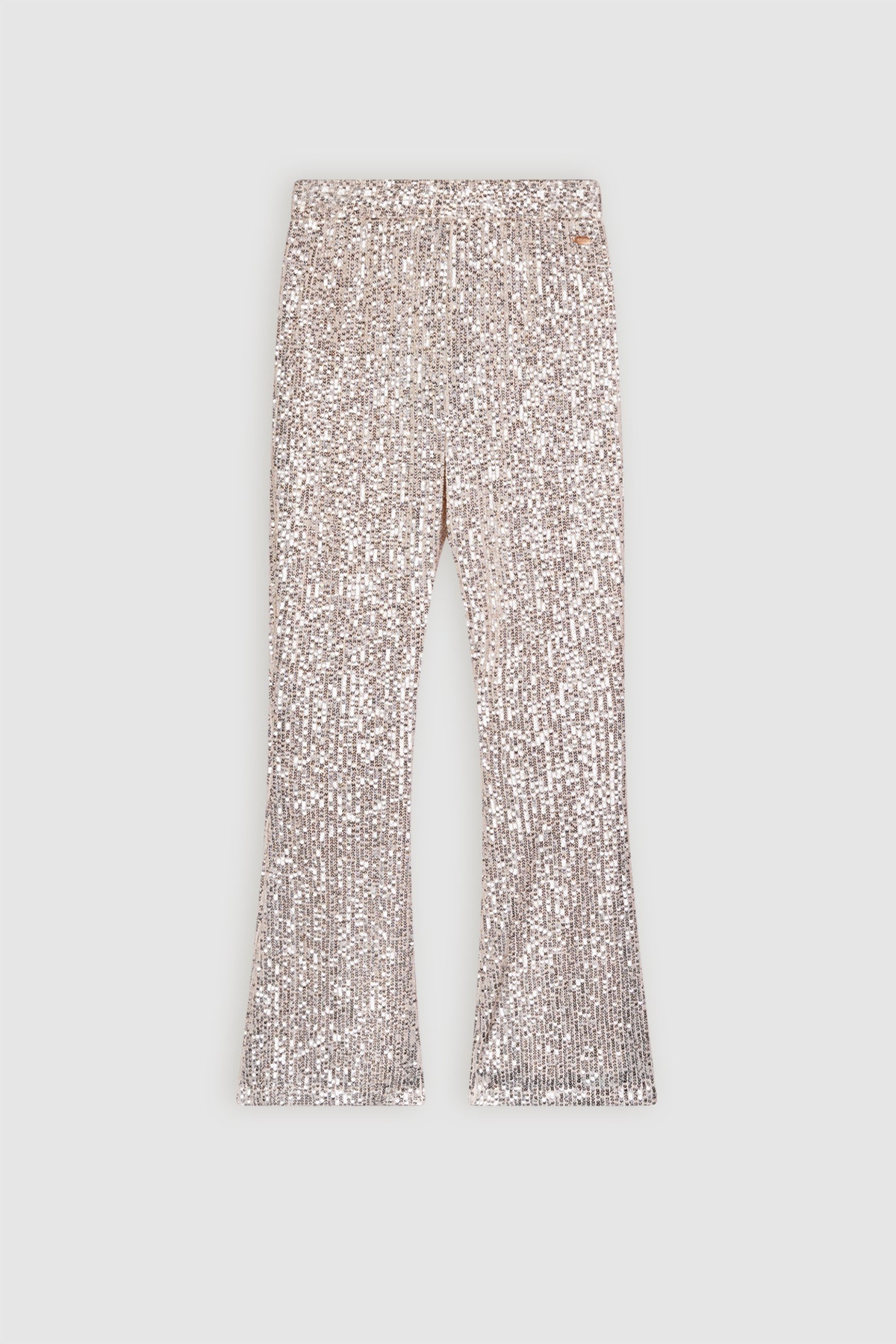 Sady Pailetten Flared Broek Licht Goud