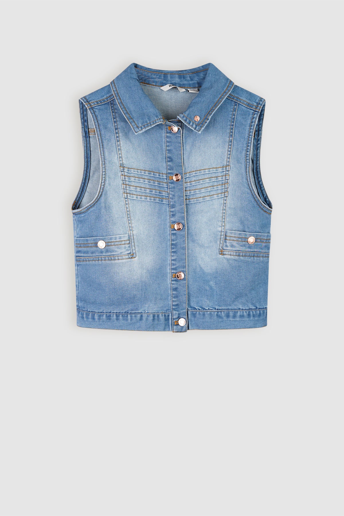 Better Gilet Denim Blauw