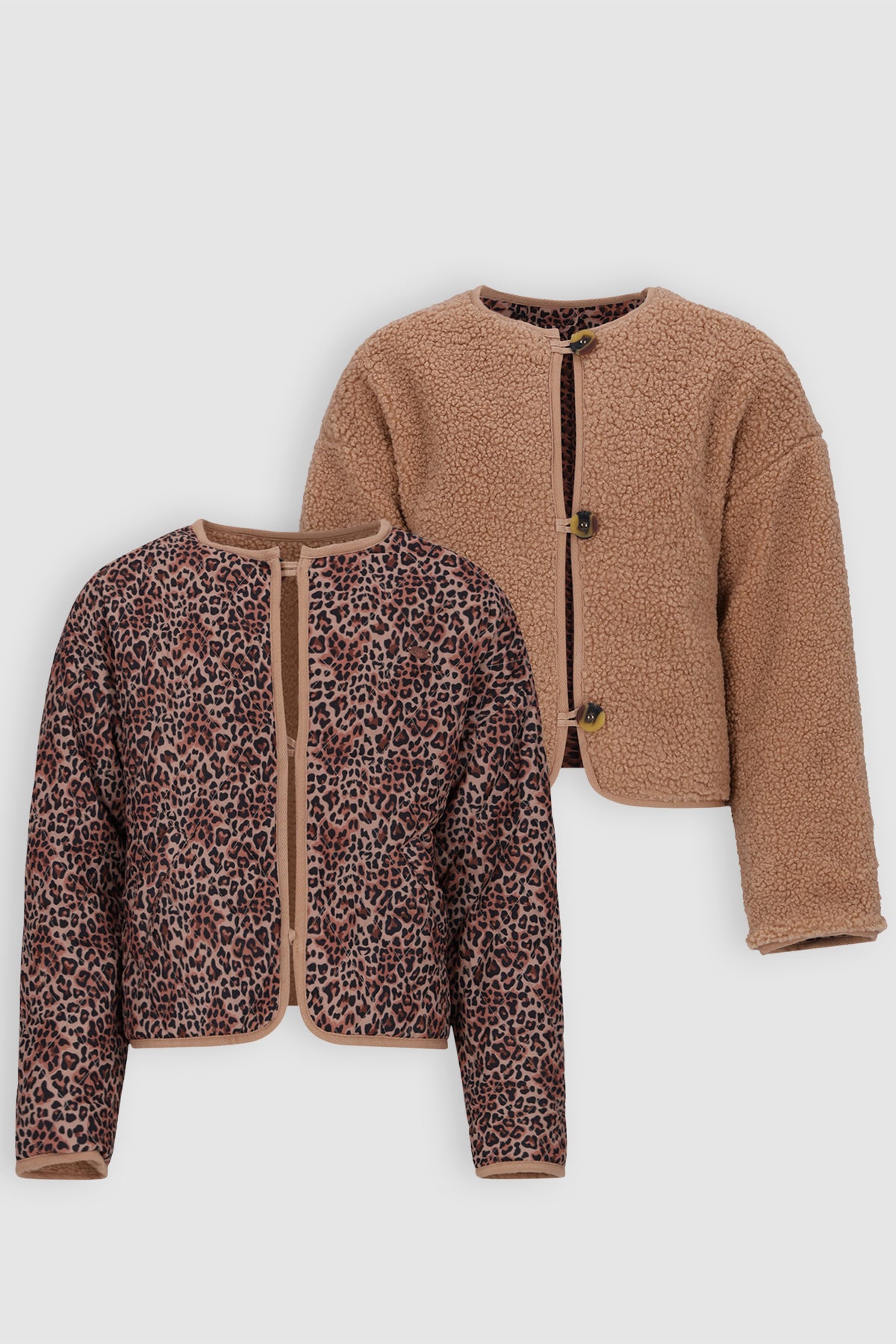 Dimo Reversible Jas Leopard Print