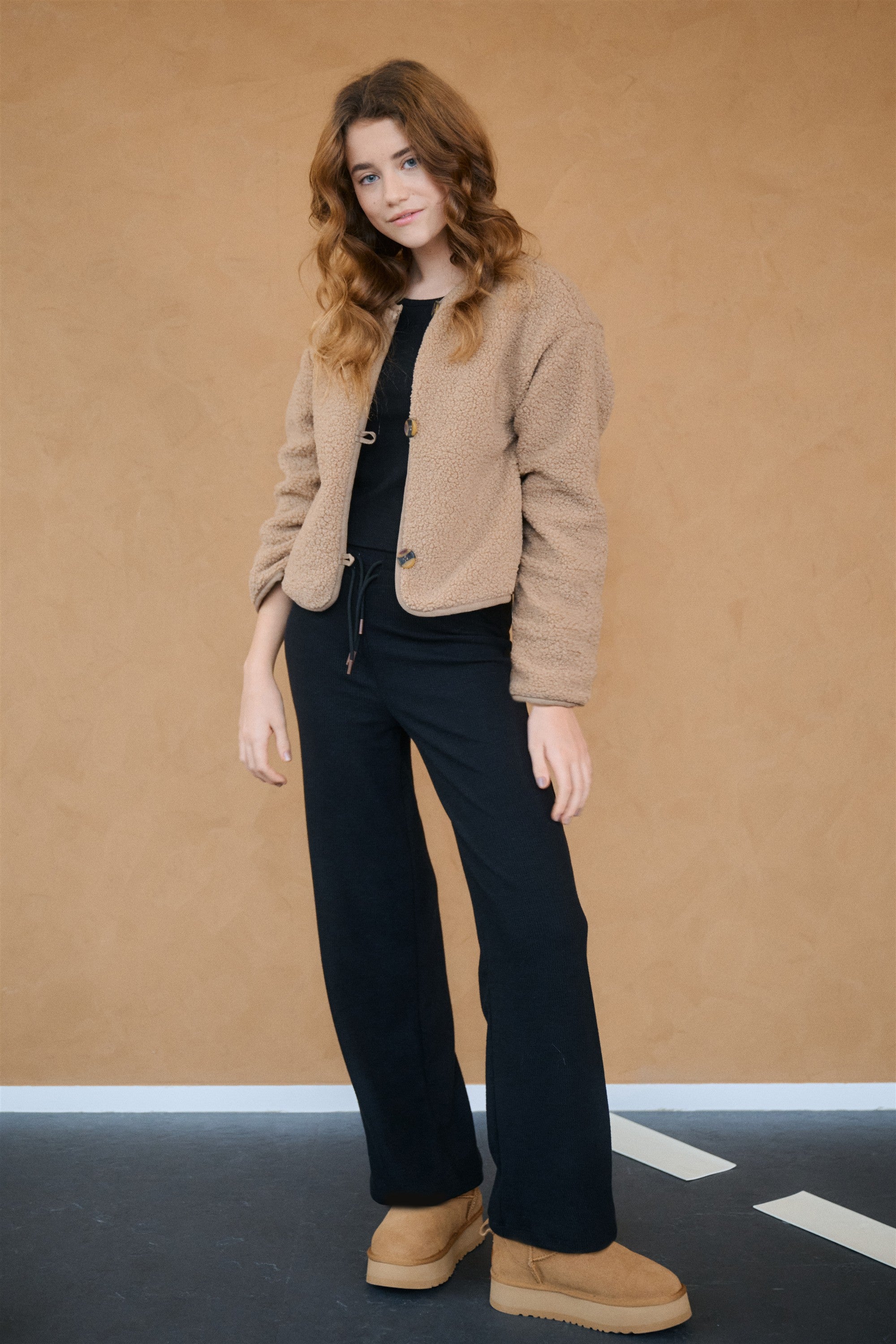 Sally Rib Broek Zwart
