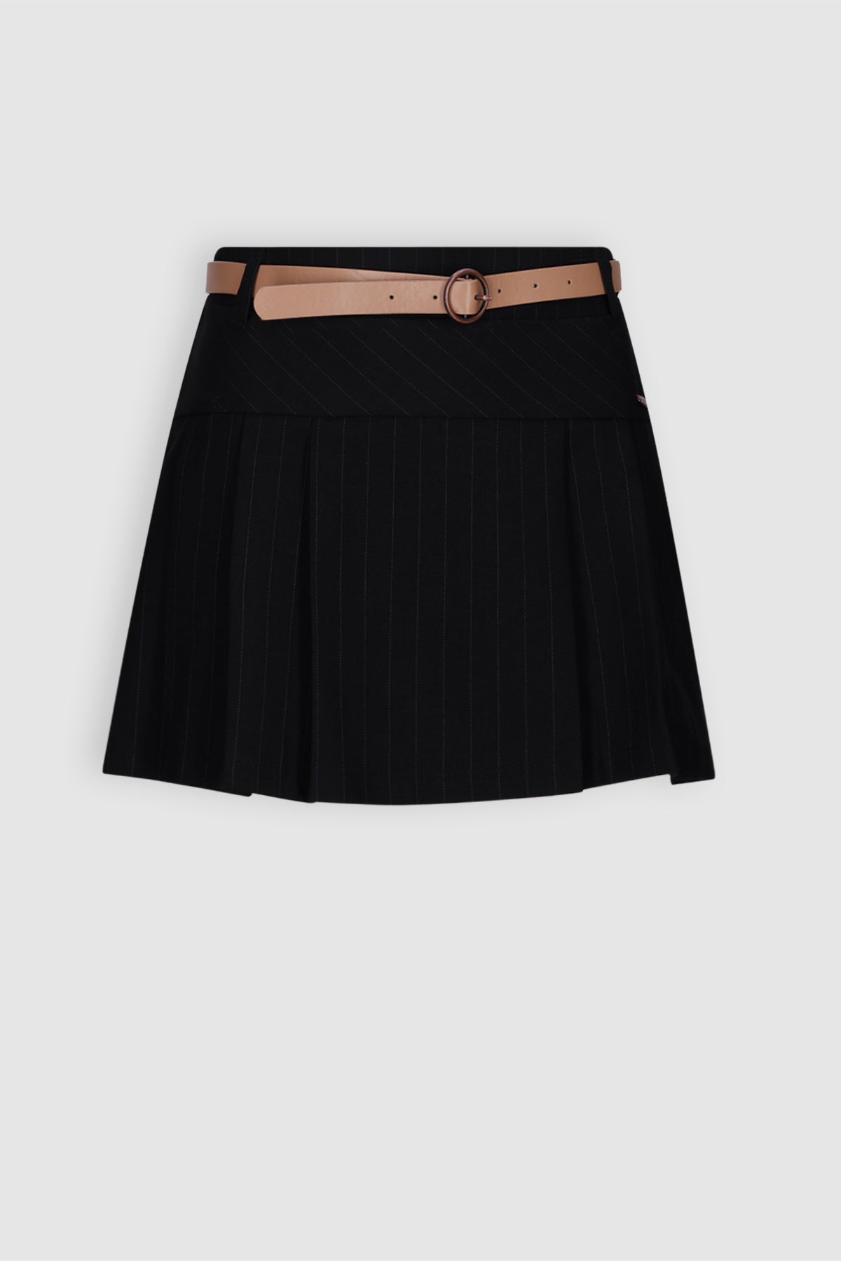 Nimmy Krijtstreep Rok Zwart