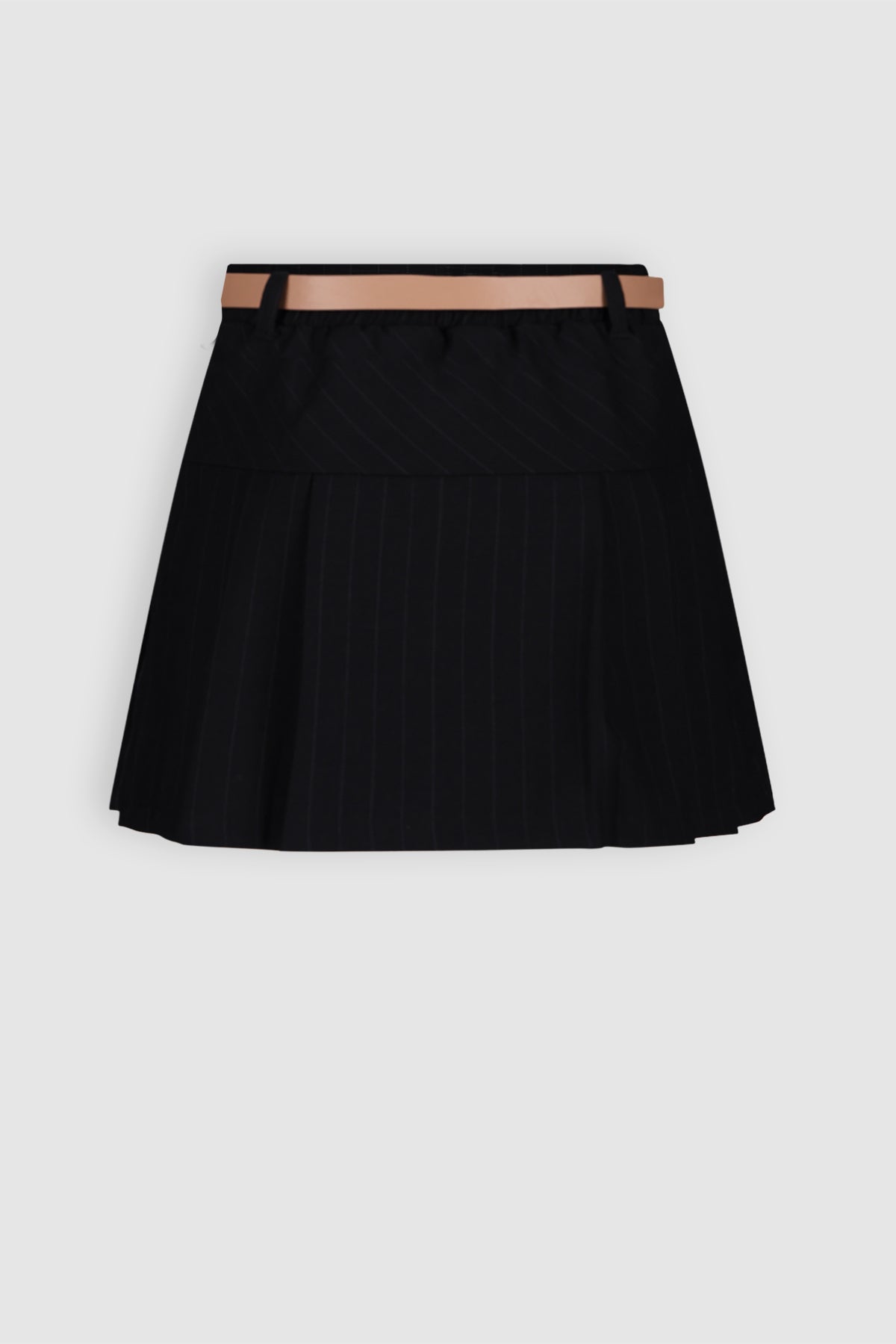 Nimmy Krijtstreep Rok Zwart