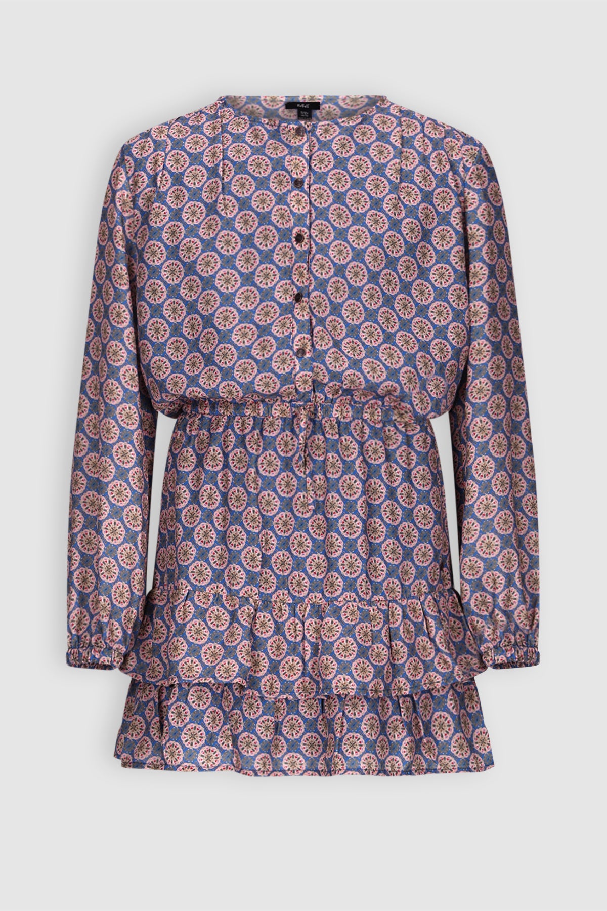 Mayal Geprinte Jurk Blauw
