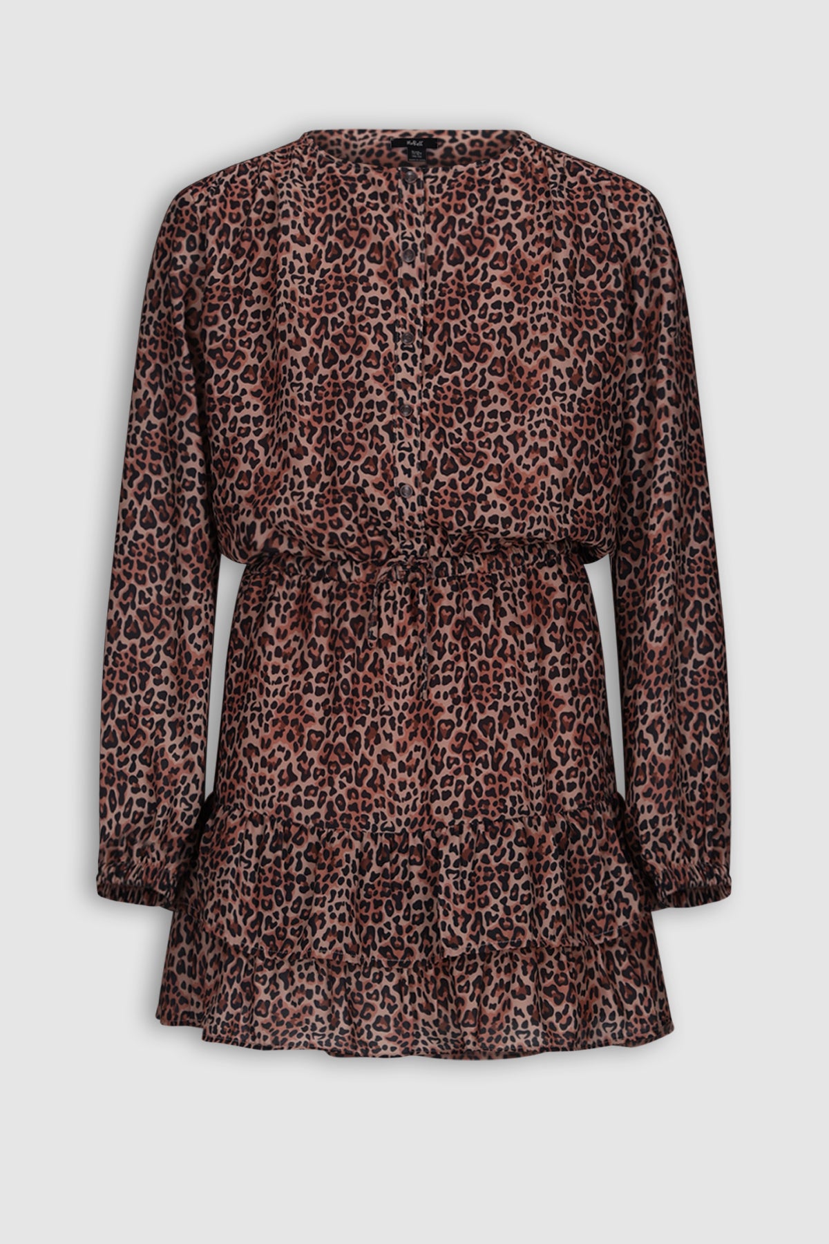 Mayal Geprinte Jurk Bruin