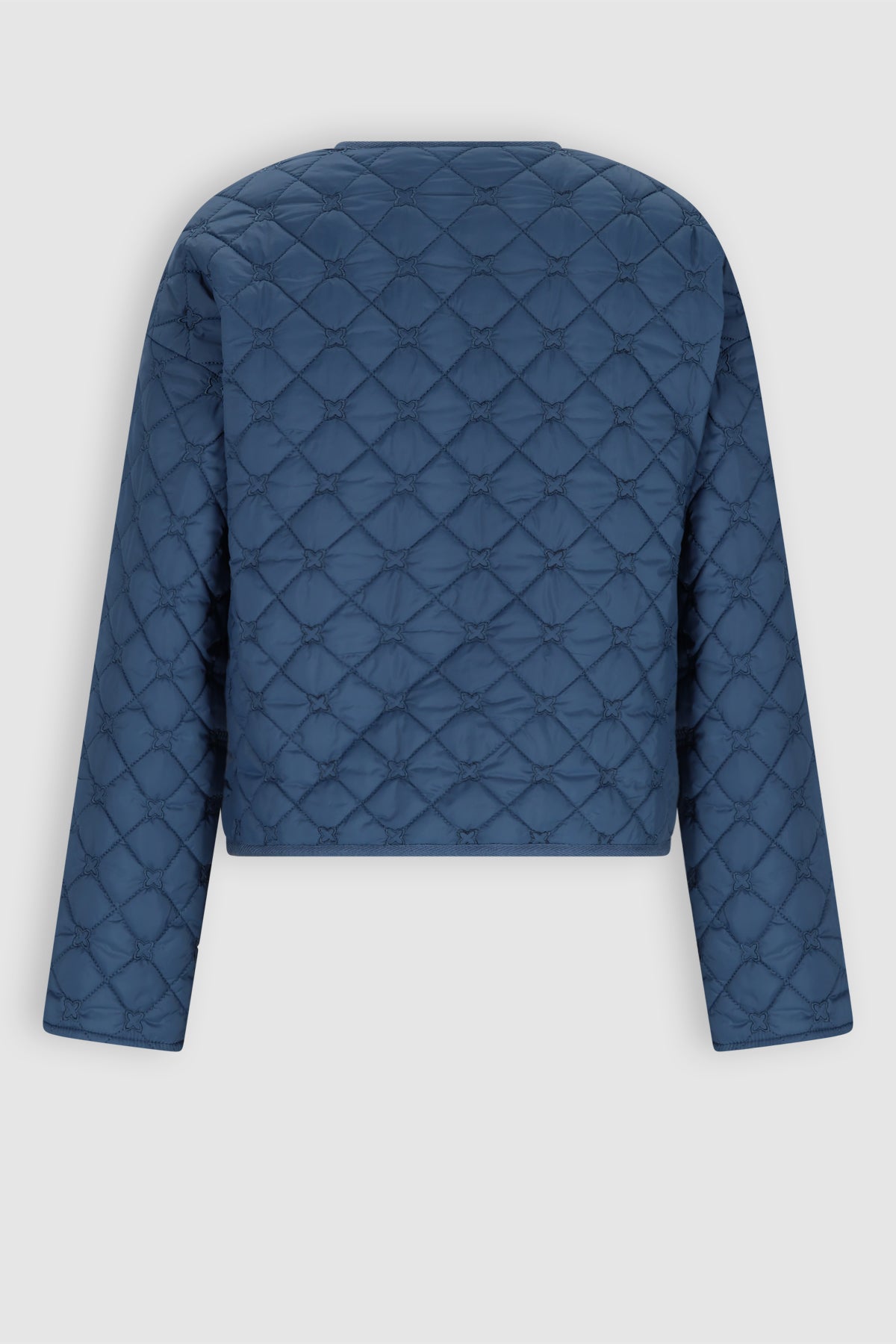 Dimo Doorgestikte Deken Jas Blauw