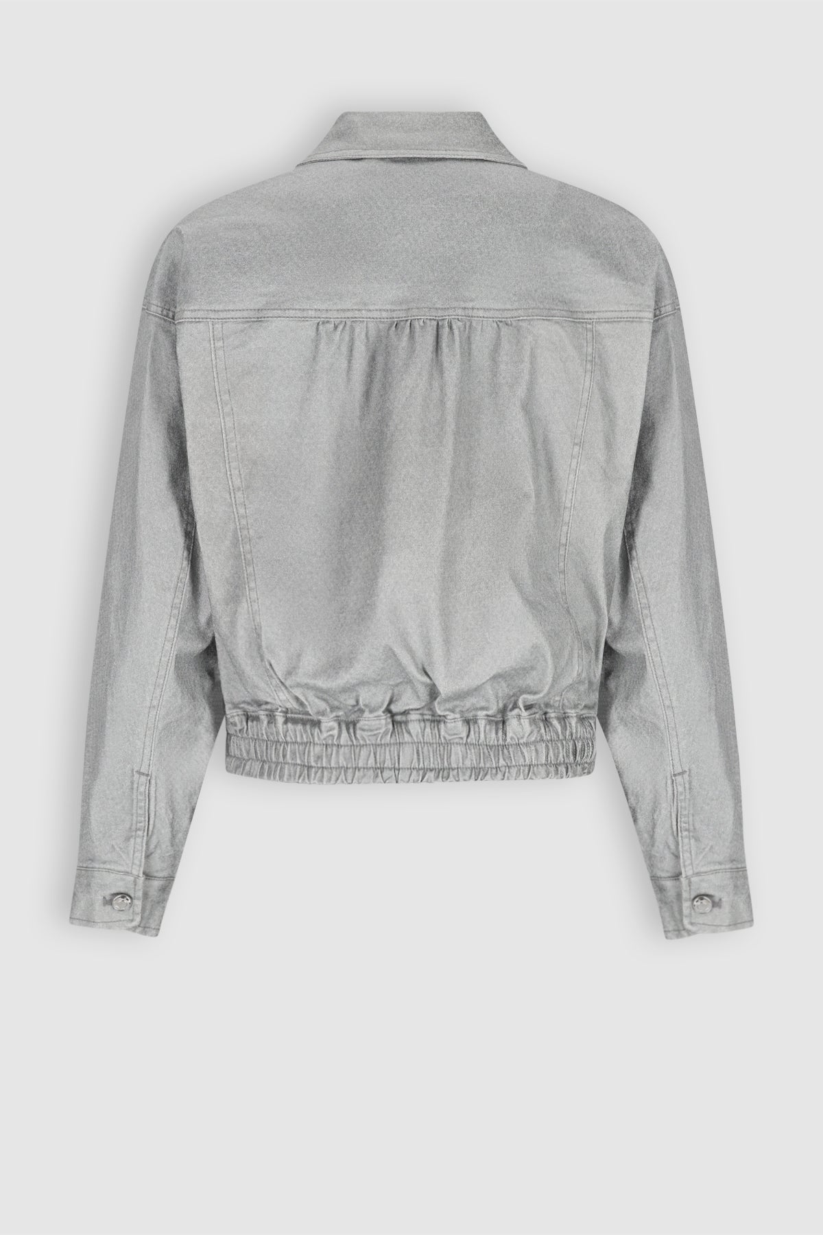 Boaz Shiny Denim Jas Grijs