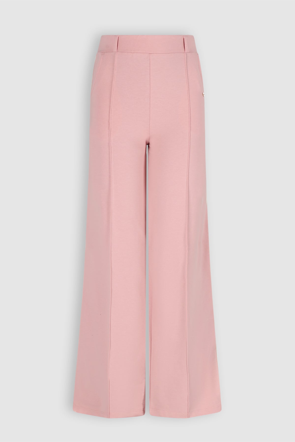 Salet Sweat Wijde Pijp Broek Roze