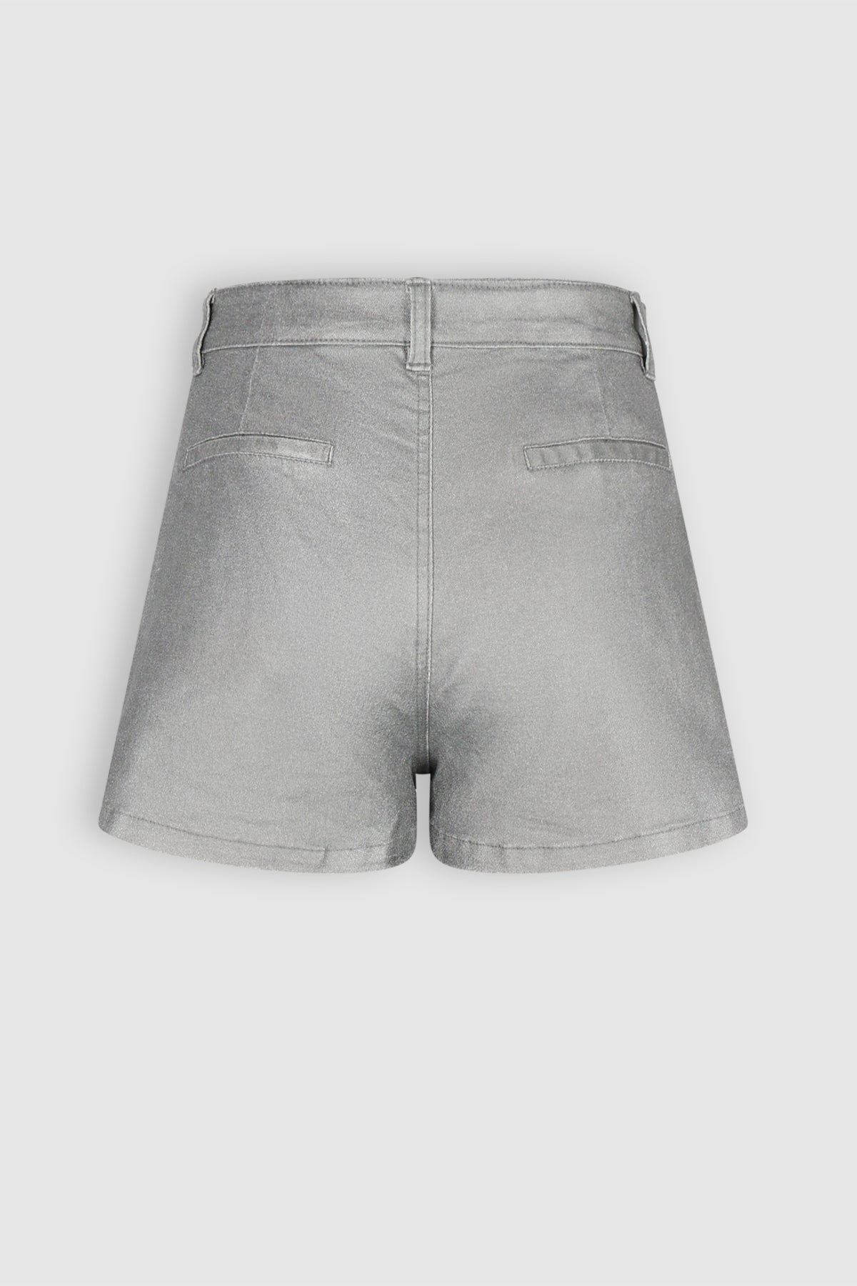 Sevia Denim Shiny Short Grijs