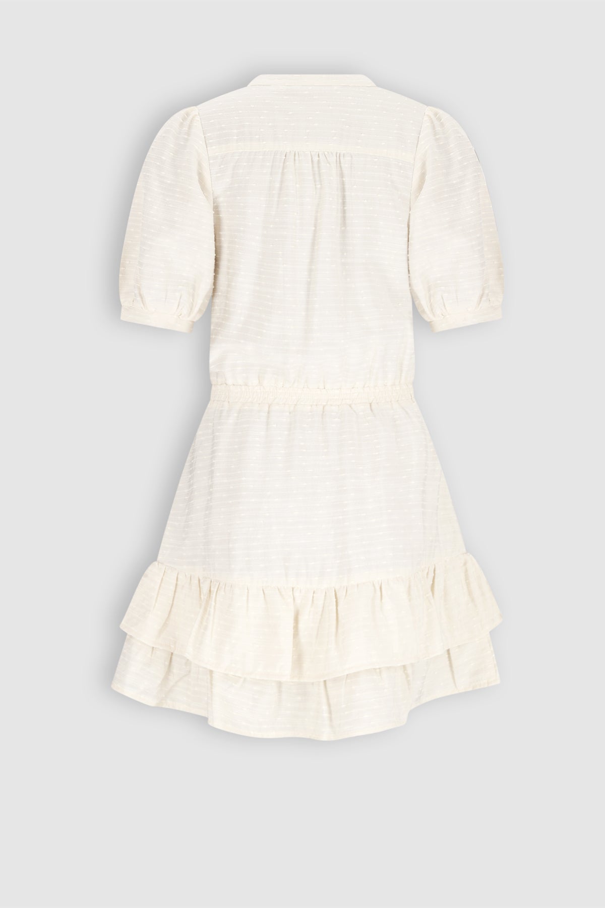 Maggy Geweven Jurk Ivoor