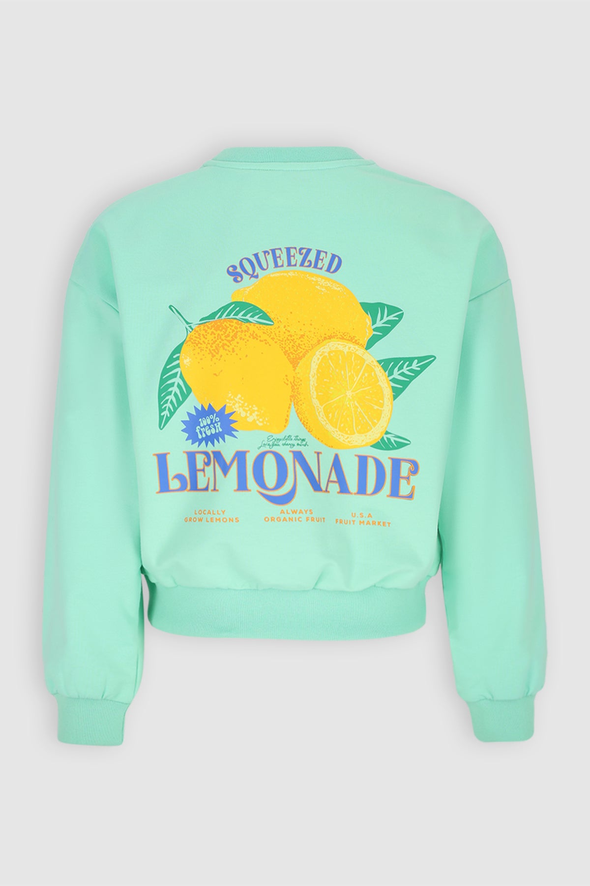 Kim Sweater met rugprint Groen