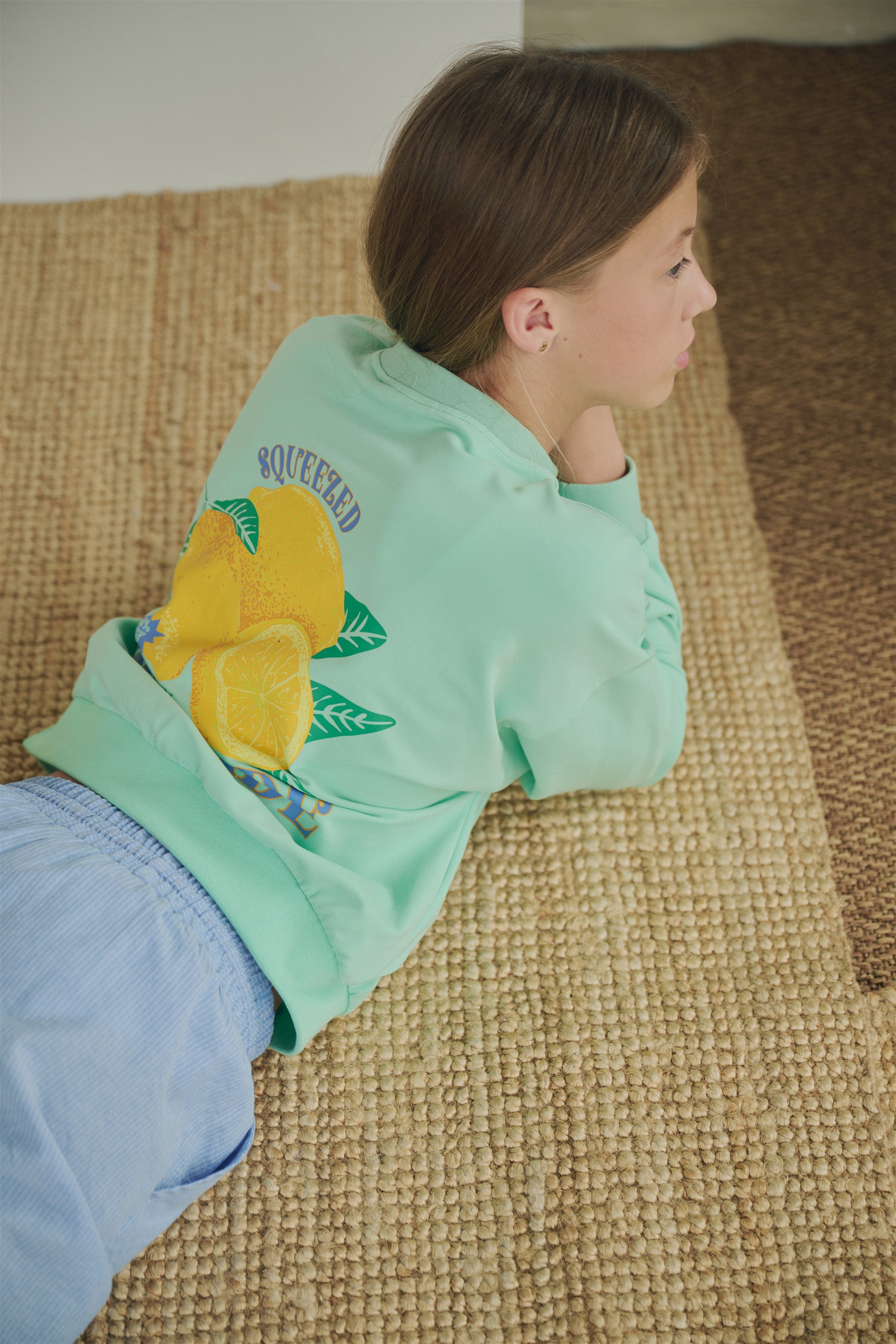 Kim Sweater met rugprint Groen