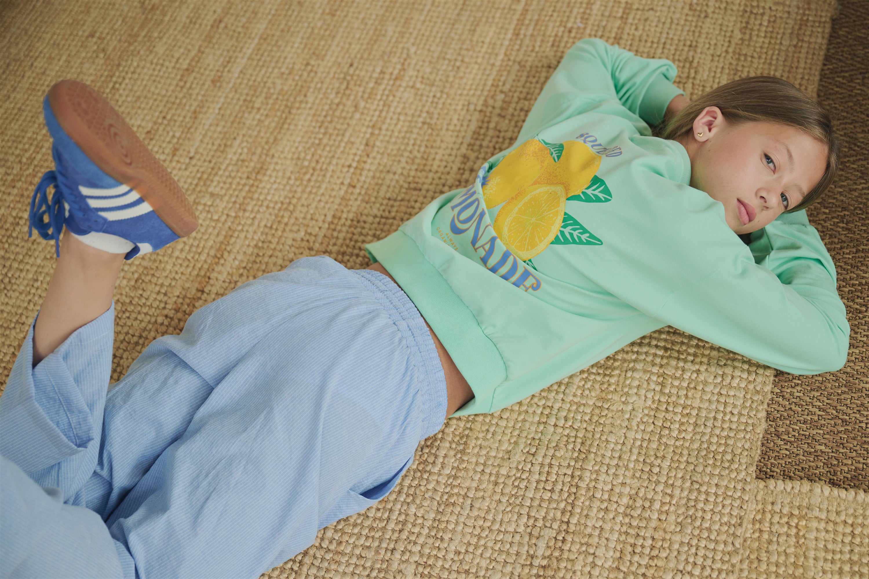 Kim Sweater met rugprint Groen