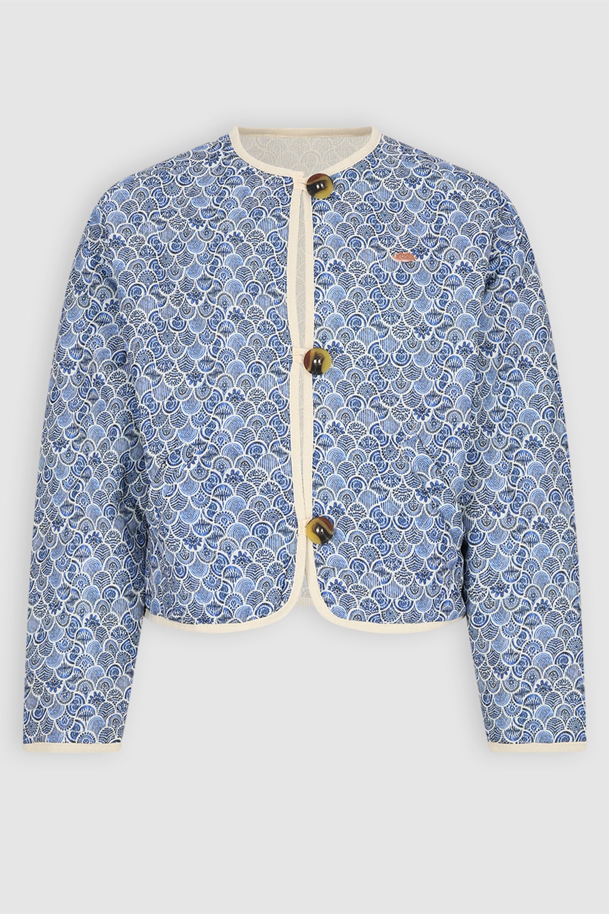 Dimo Geprinte Dekenjas Blauw