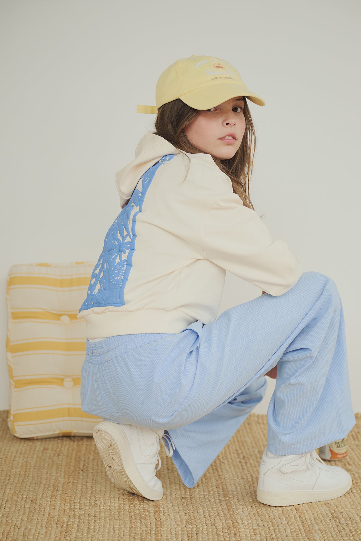 Susan Gestreepte Broek Blauw