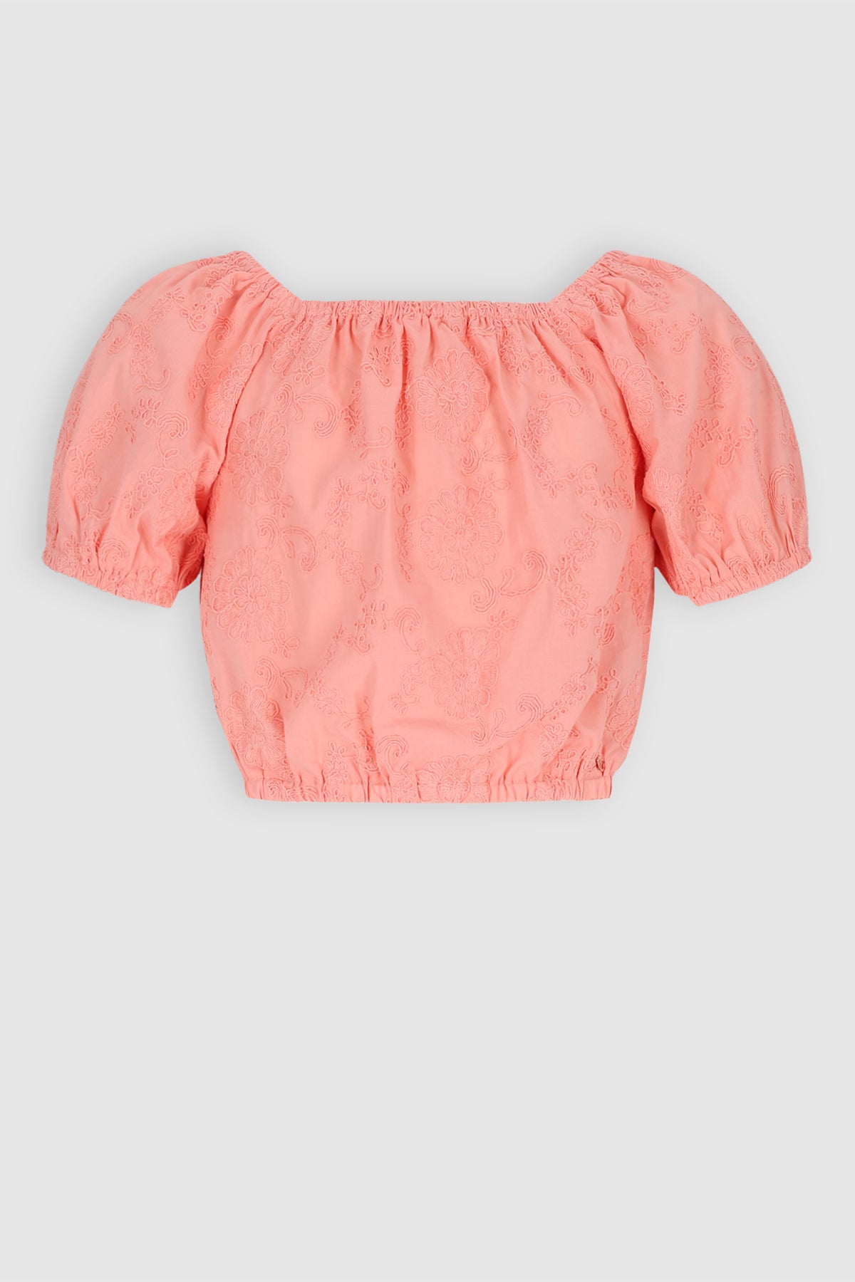 Tomu Geborduurde Blouse Roze