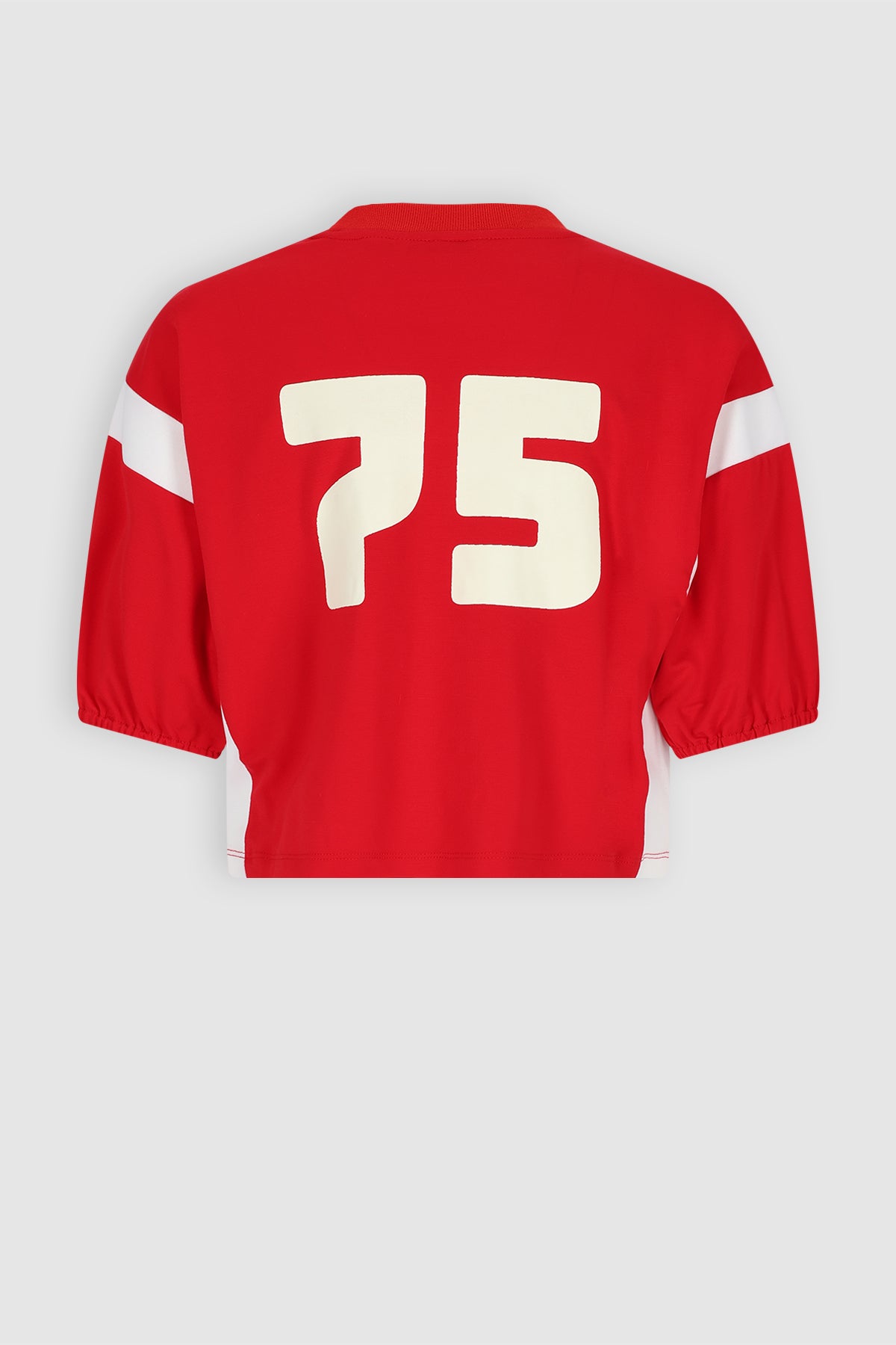 Kess Wijde Crop Sweater Rood