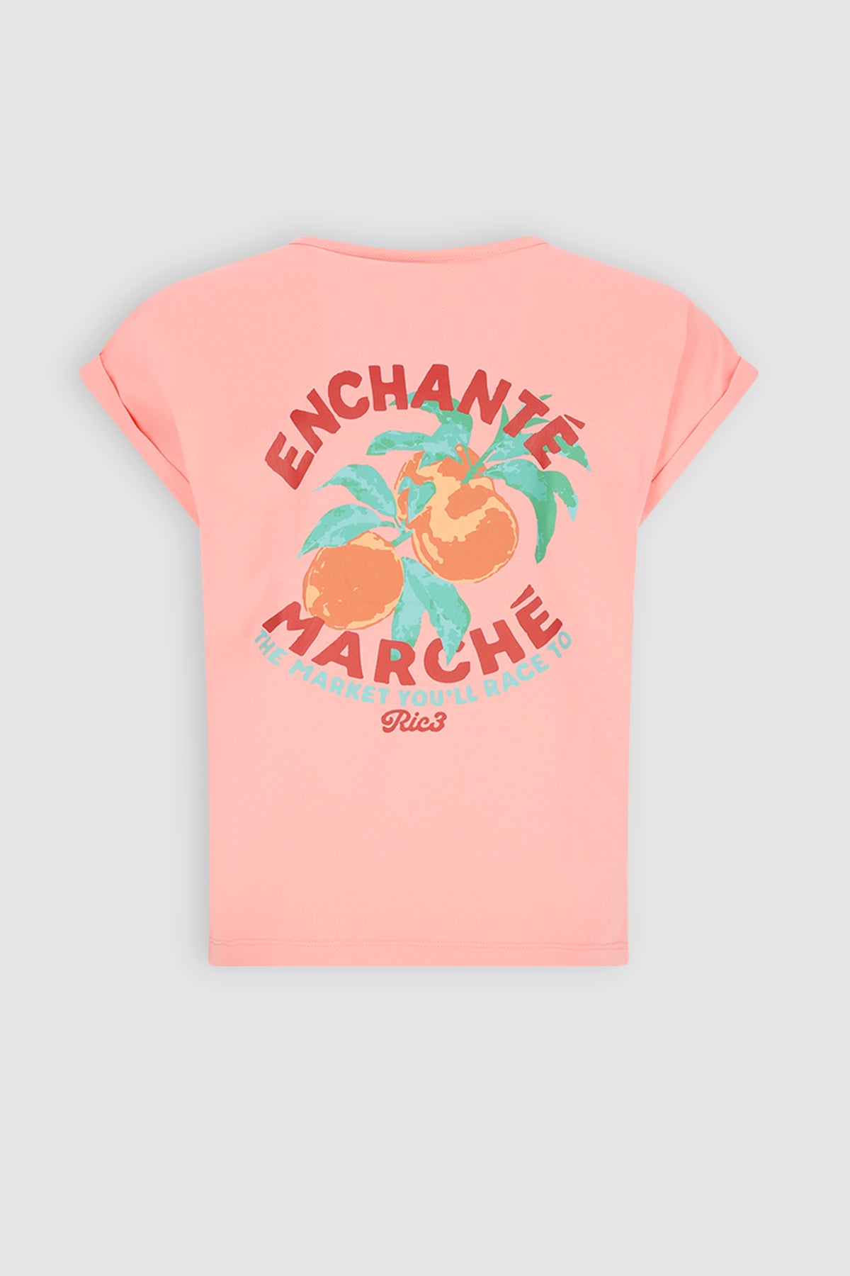 Kasis T-shirt with Enchante back print Pink