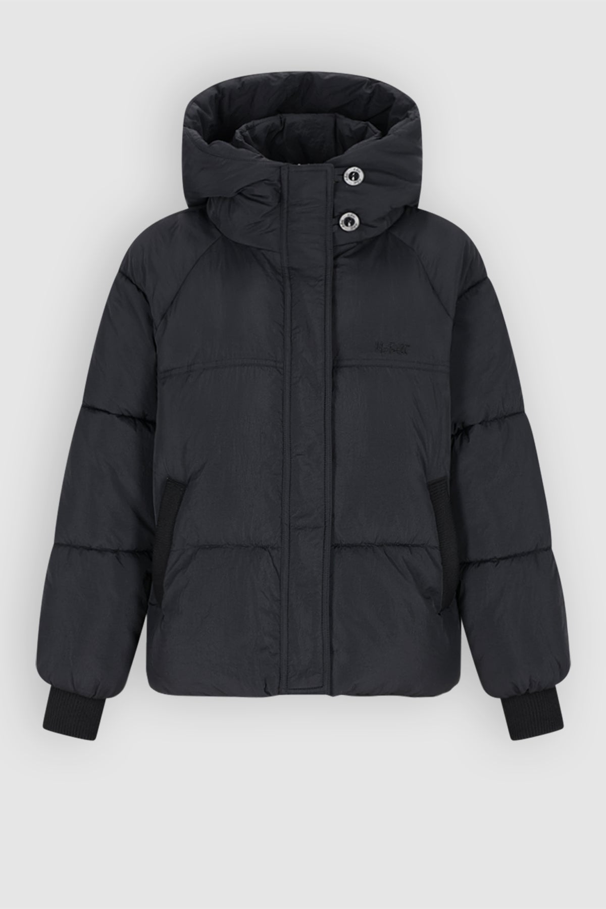 Badeau Wijde Winterjas met Capuchon Zwart