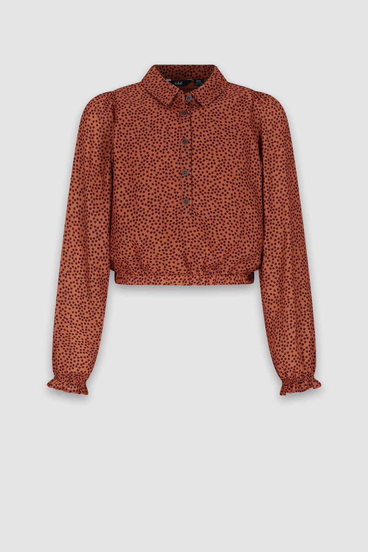 Tilly Stippen Blouse Bruin