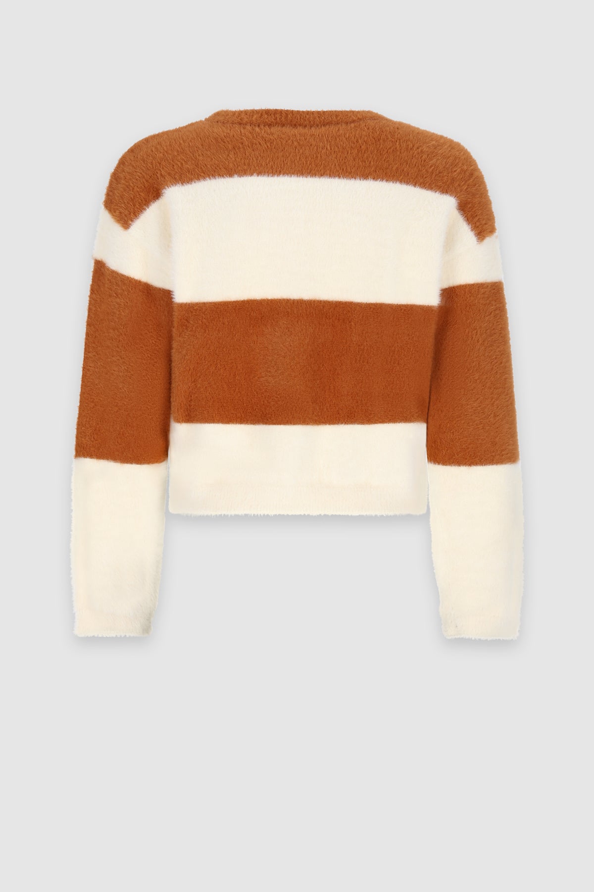 Kate Colorblock Knitted Sweater Brown