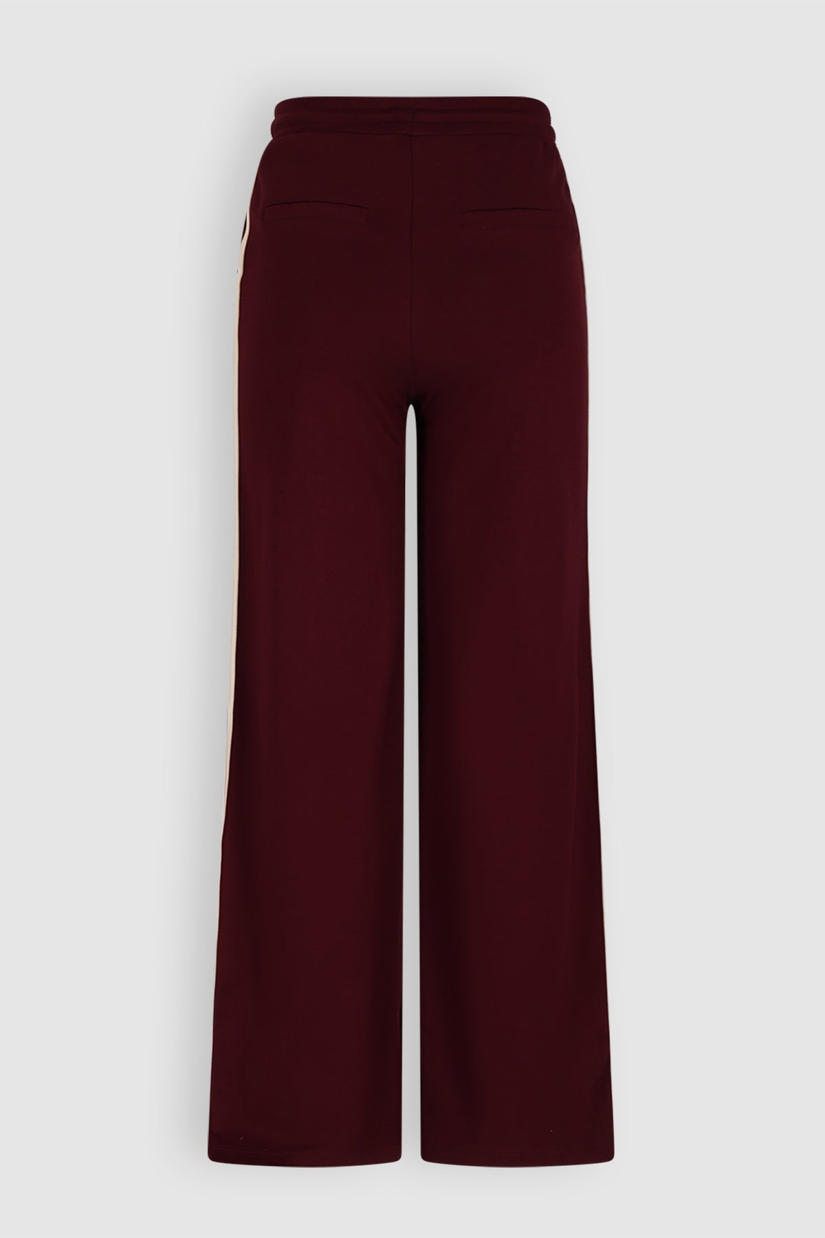 Sylvie Travellers Interlock Wide Leg Trousers Bordeaux