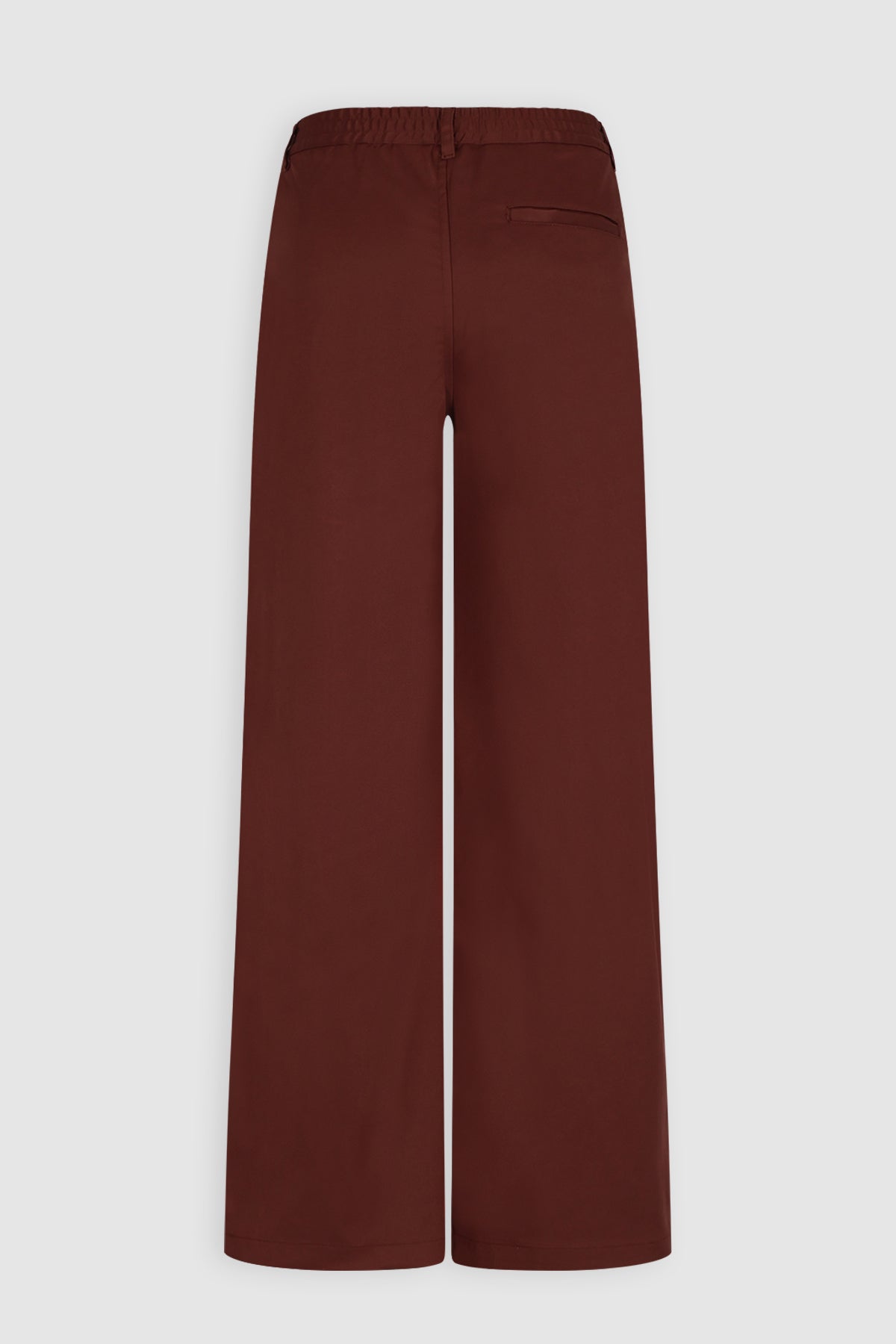 Sacha Wijde Twill Pantalon Donkerbruin