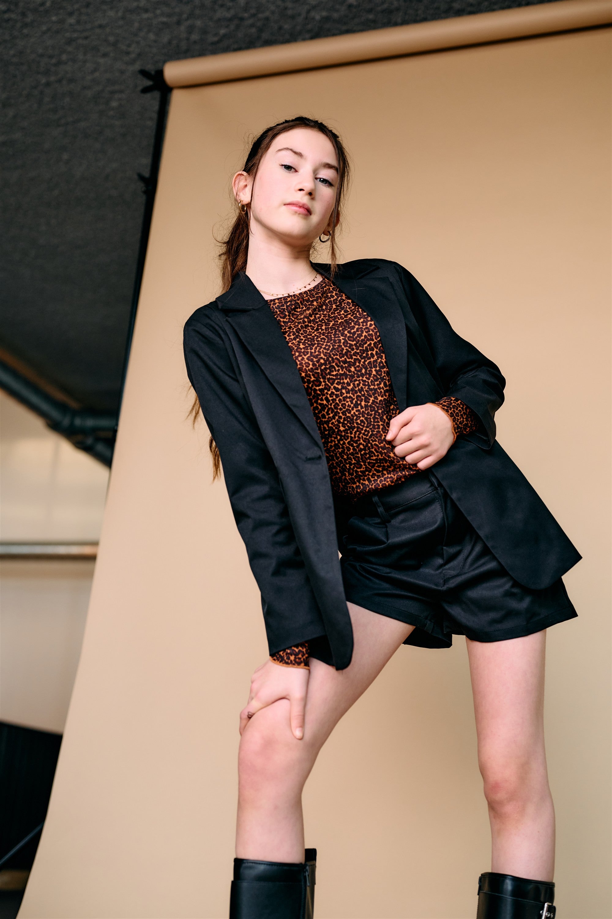 Suki Twill Short Zwart