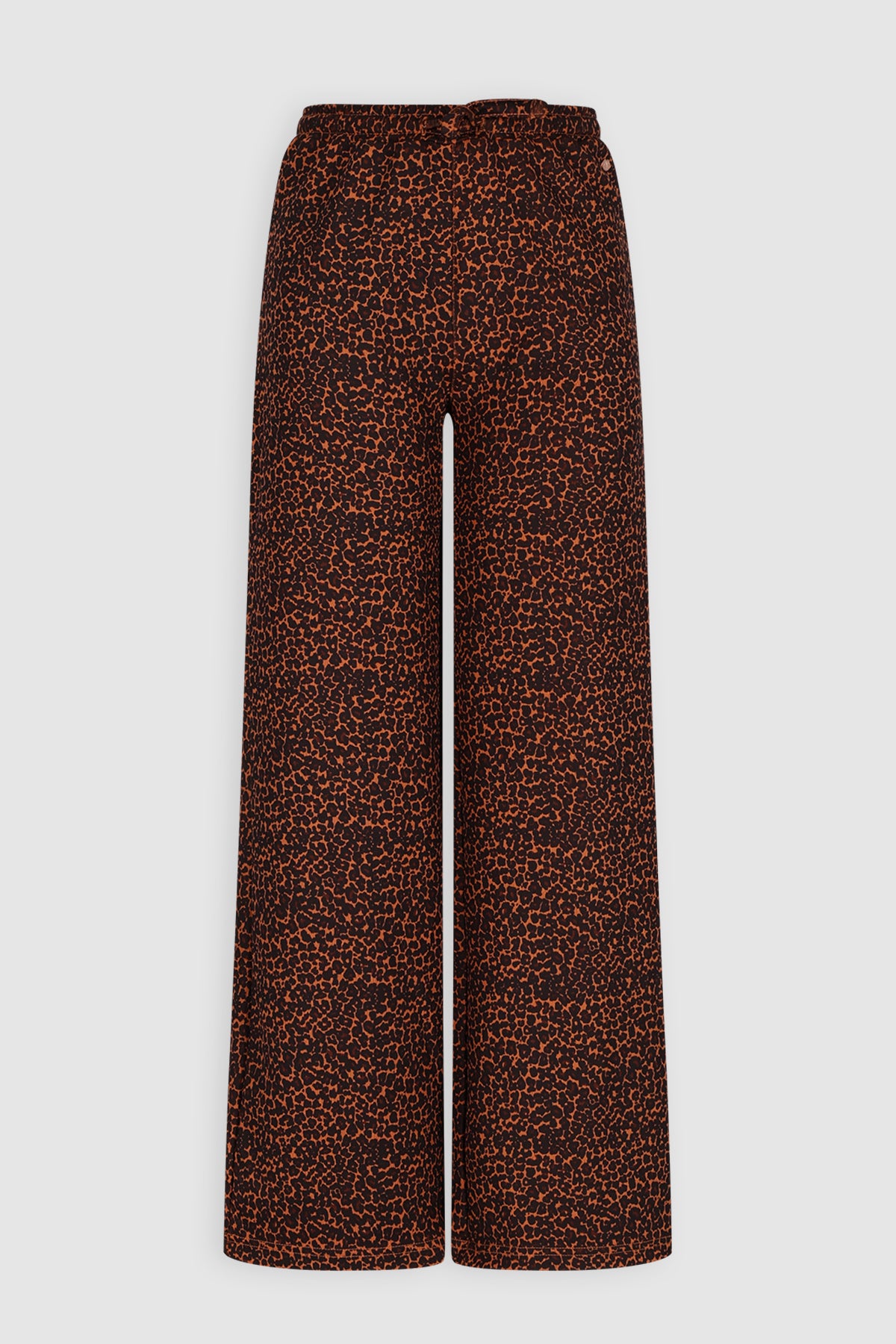 Suza Leopard Print Jersey Trousers Brown