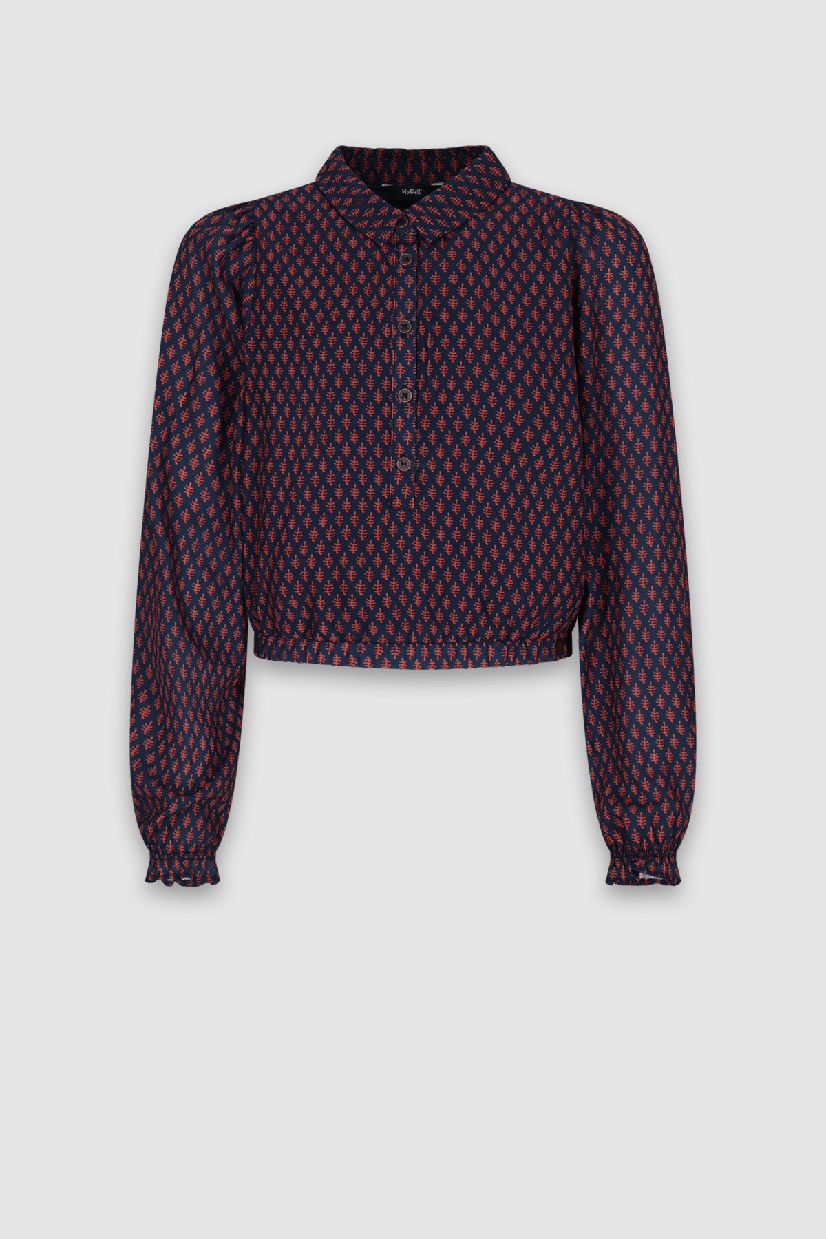 Tilly Geprinte Blouse Donkerblauw