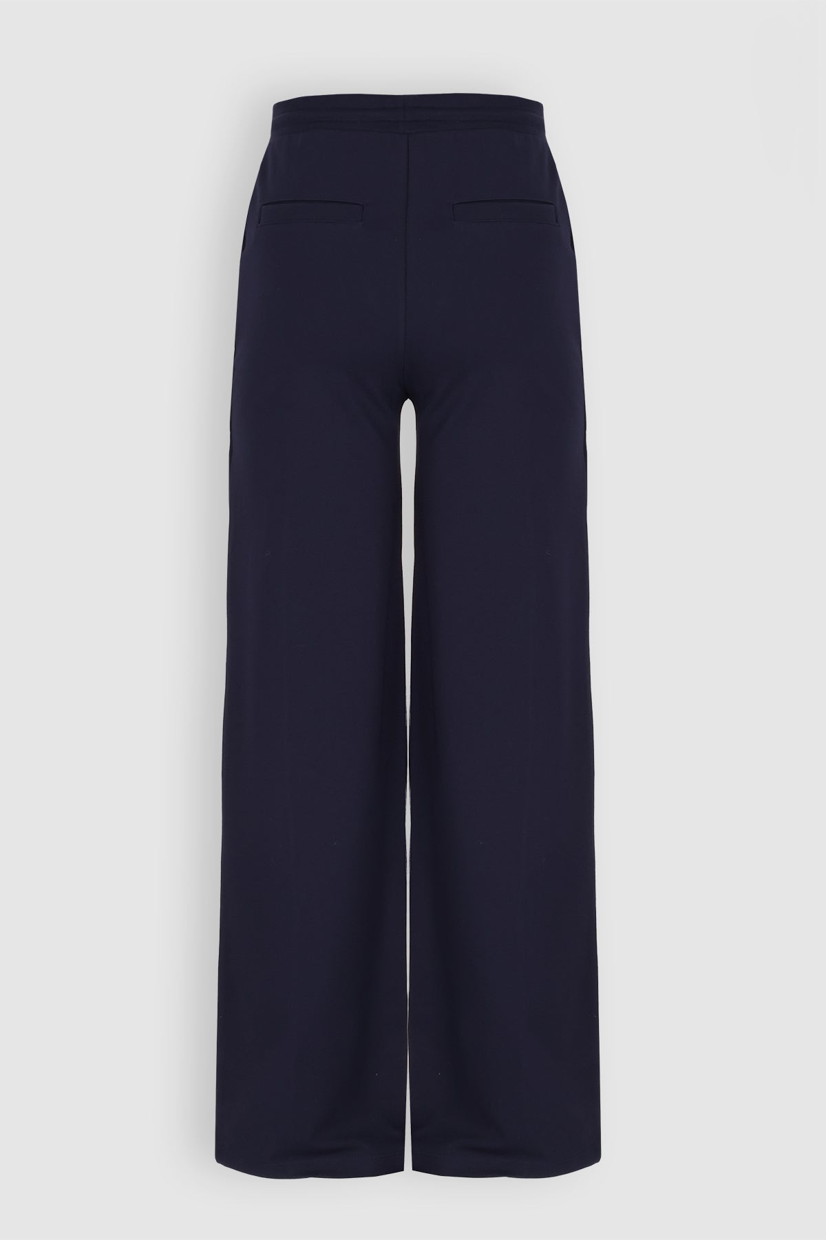 Sylvia Travellers Interlock Wide Trousers Dark Blue