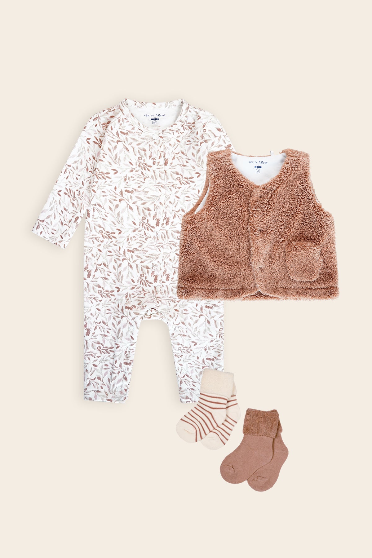 Meisjes Setje: Sawy Speelpak+Kato Teddy Gilet+Rock sokjes