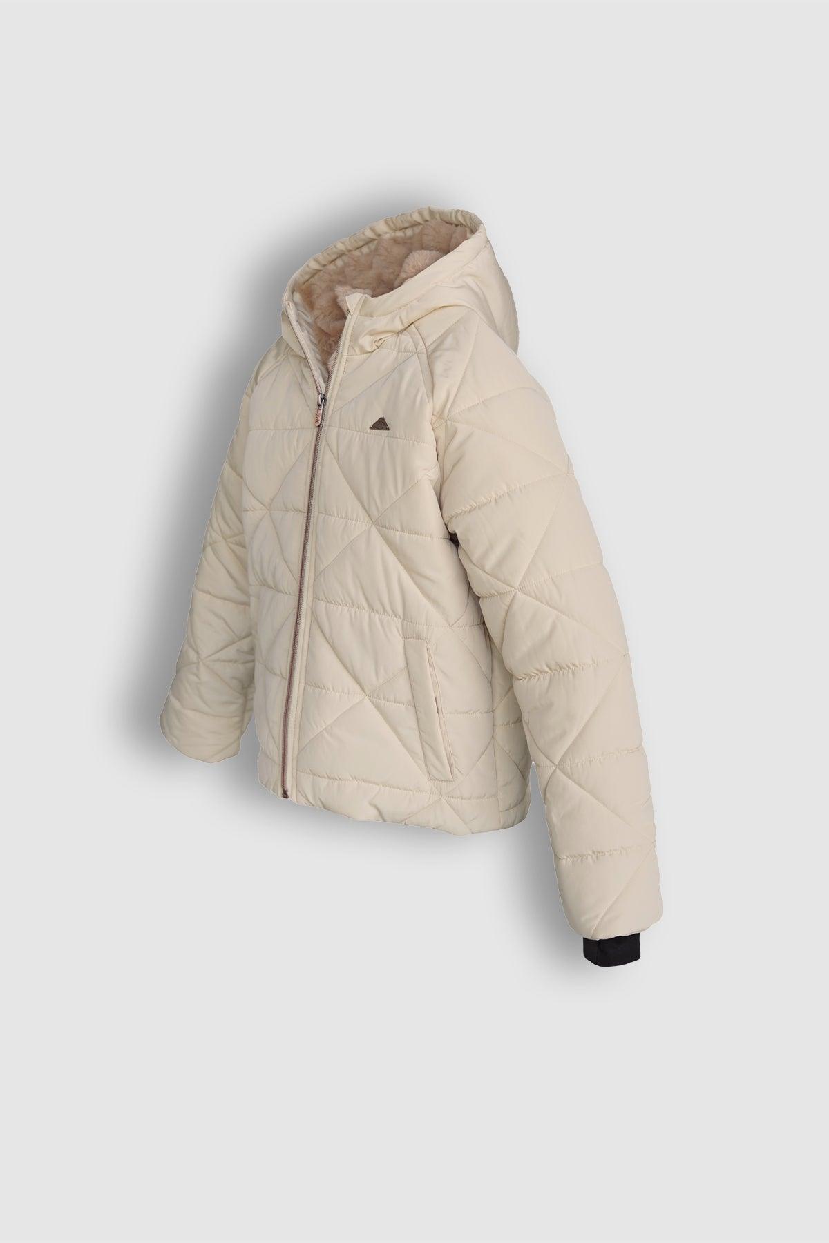 Buffer korte gestepte winterjas met capuchon - NoNo Kidswear