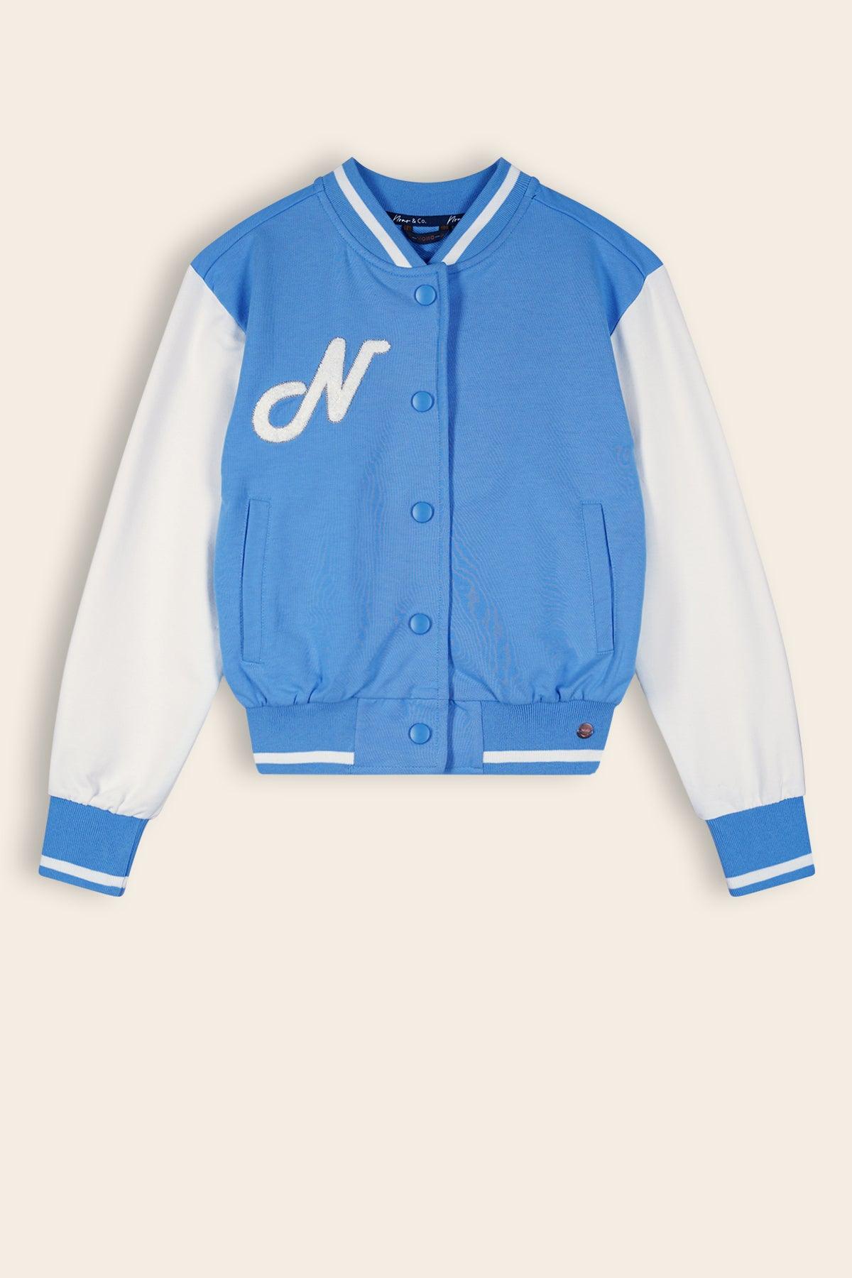 Darsy Sweat College Jasje Provence Blue - NoNo Kidswear